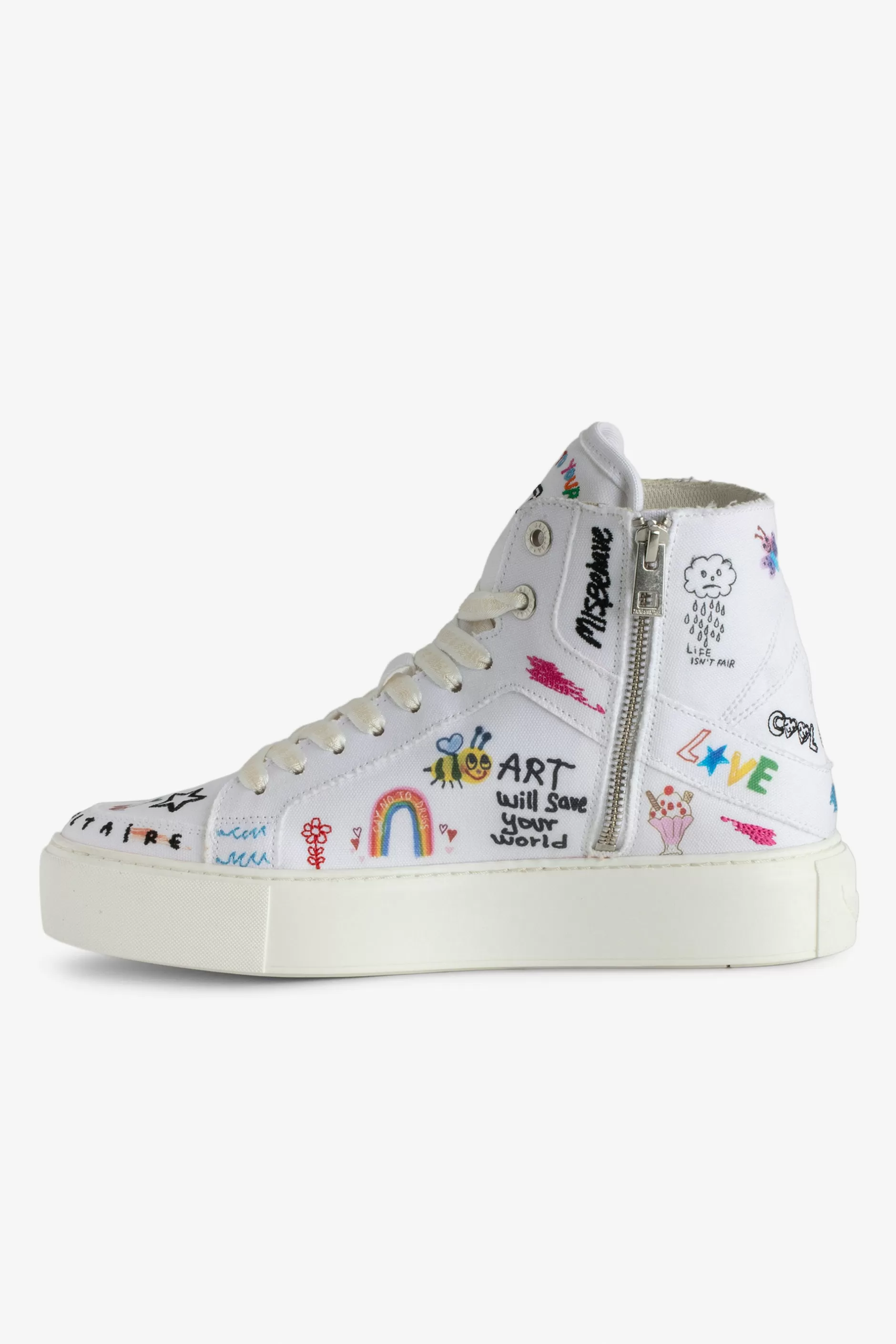 Zadig & Voltaire Baskets Montantes Epaisses High Flash Zv1747^Femmes Formateurs