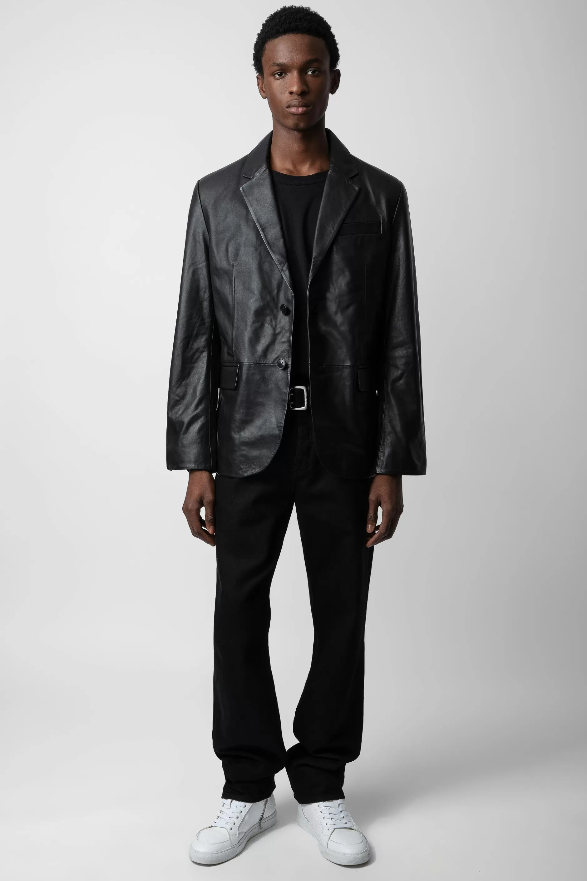 Zadig & Voltaire Blazer En Cuir Valfried^Hommes Manteaux Et Vestes