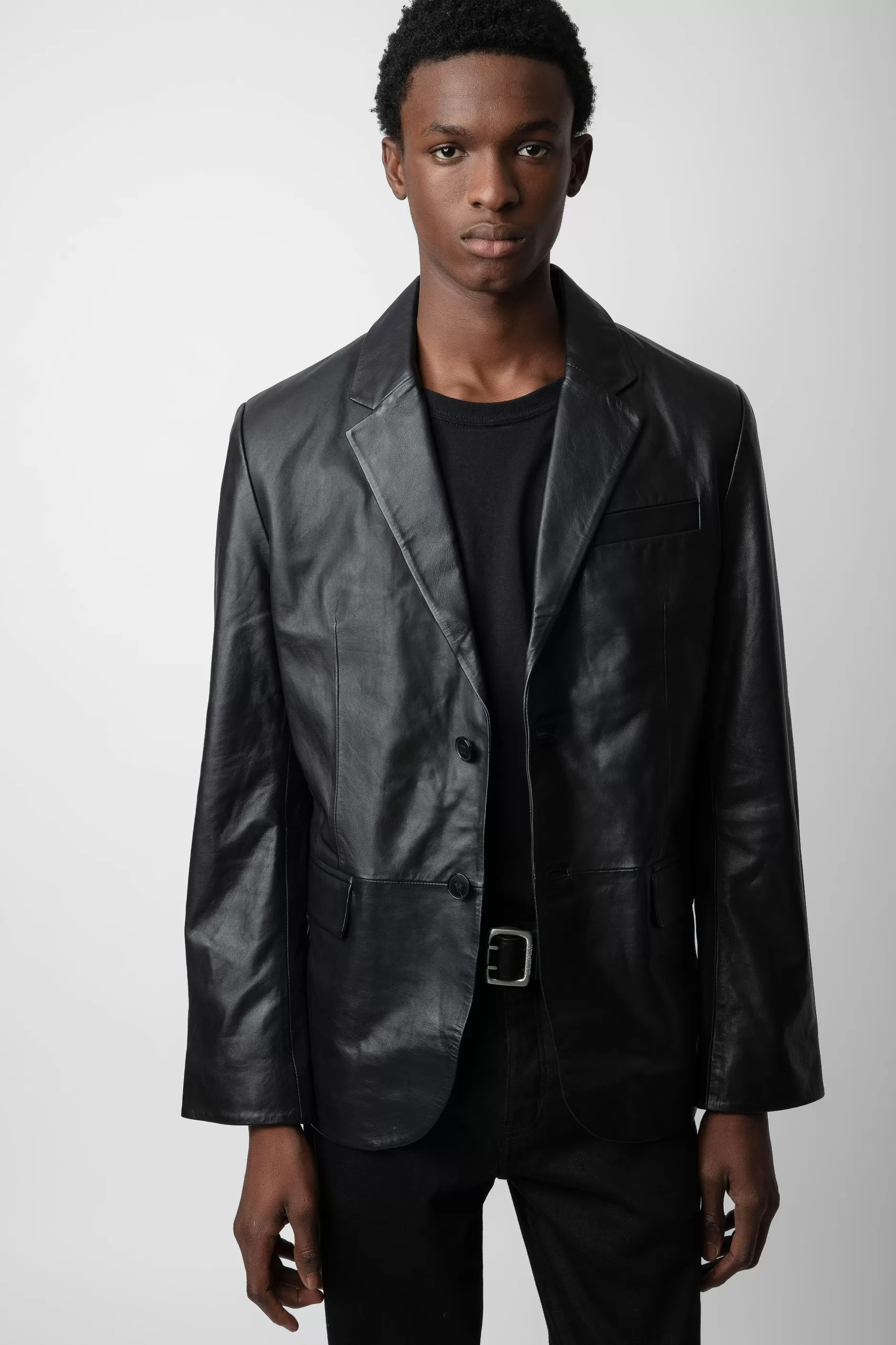 Zadig & Voltaire Blazer En Cuir Valfried^Hommes Manteaux Et Vestes