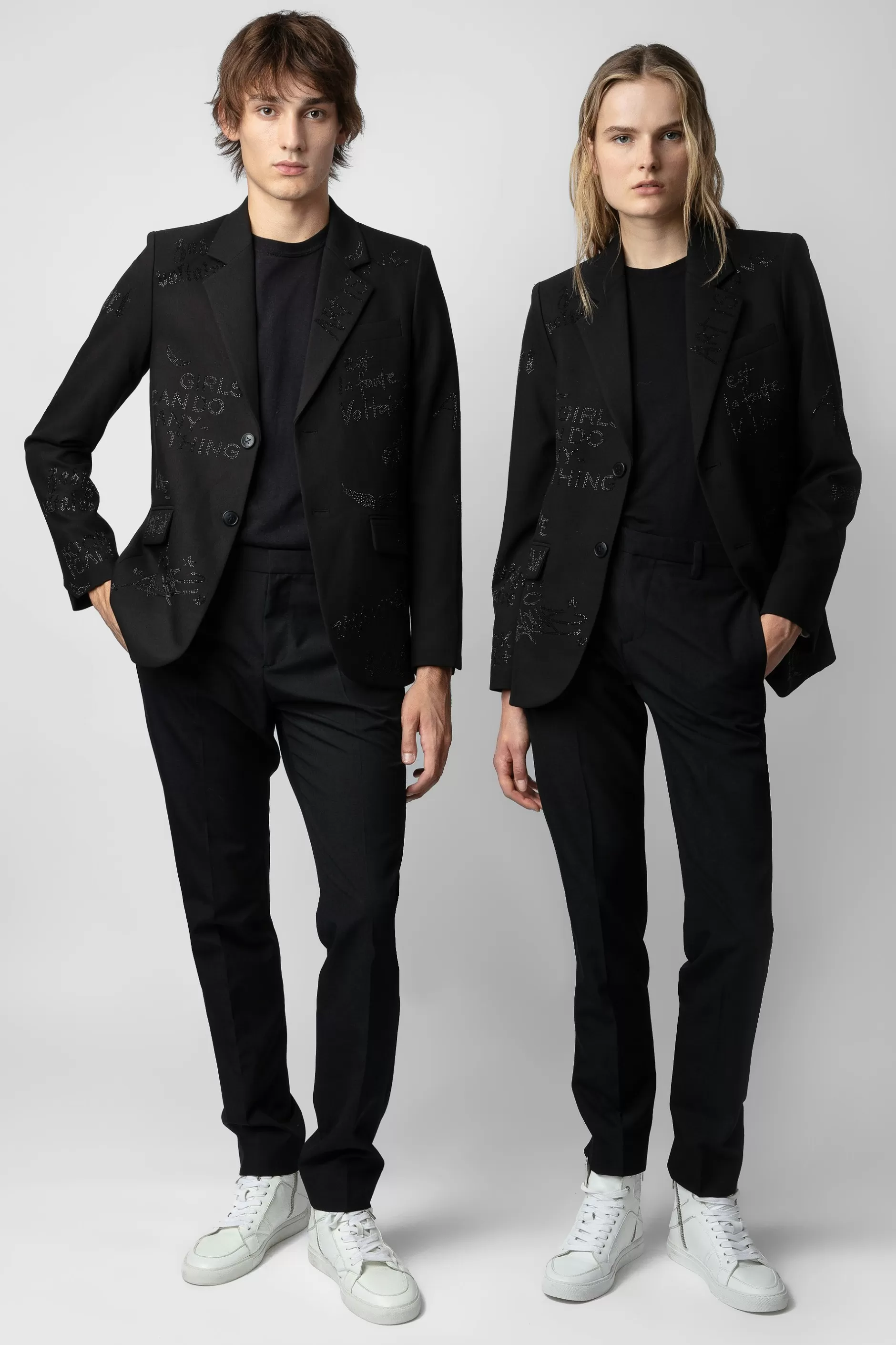 Zadig & Voltaire Blazer Vanille A Strass^Femmes Unisexe