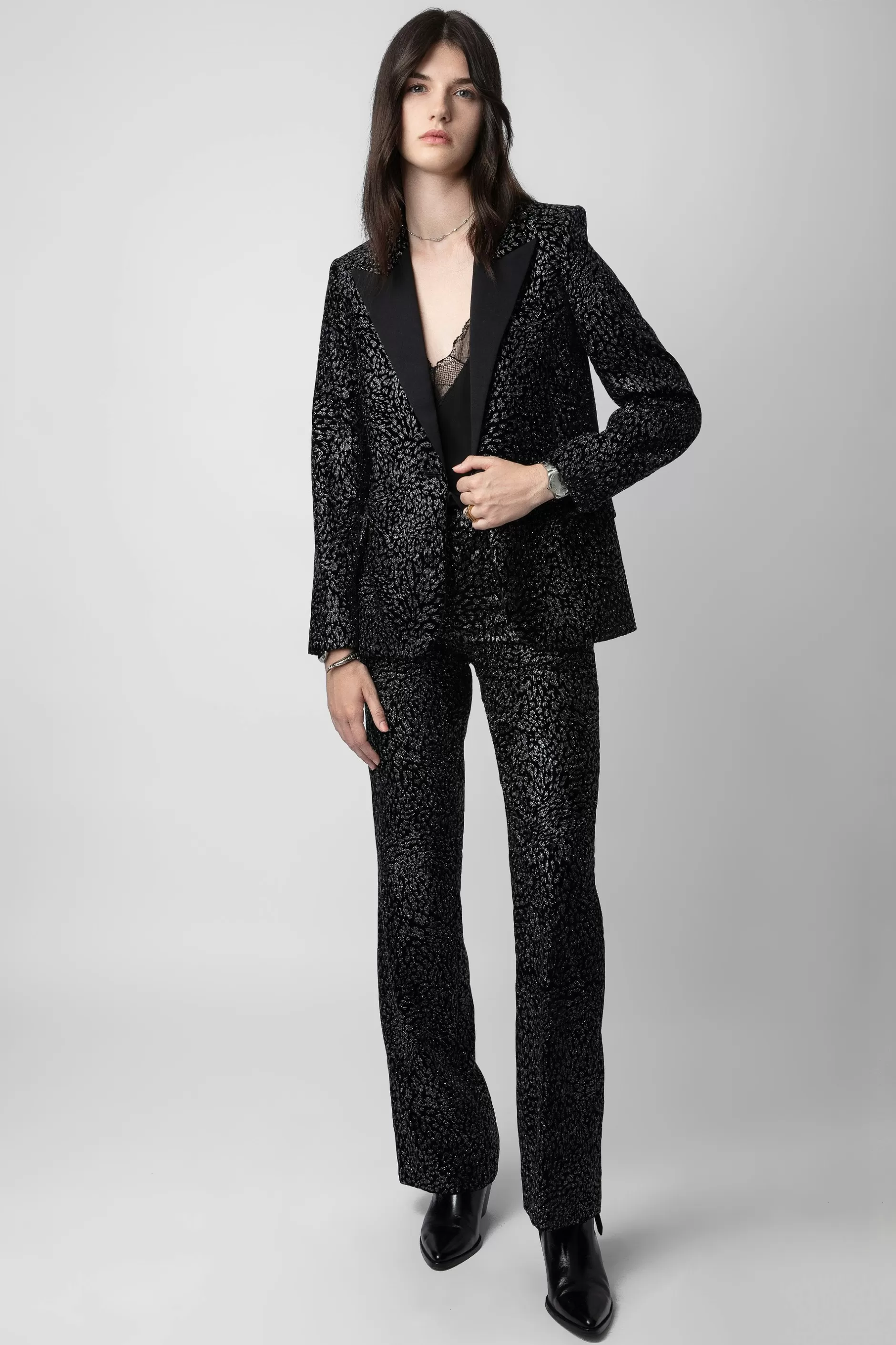 Zadig & Voltaire Blazer Venus En Velours^Femmes Costumes