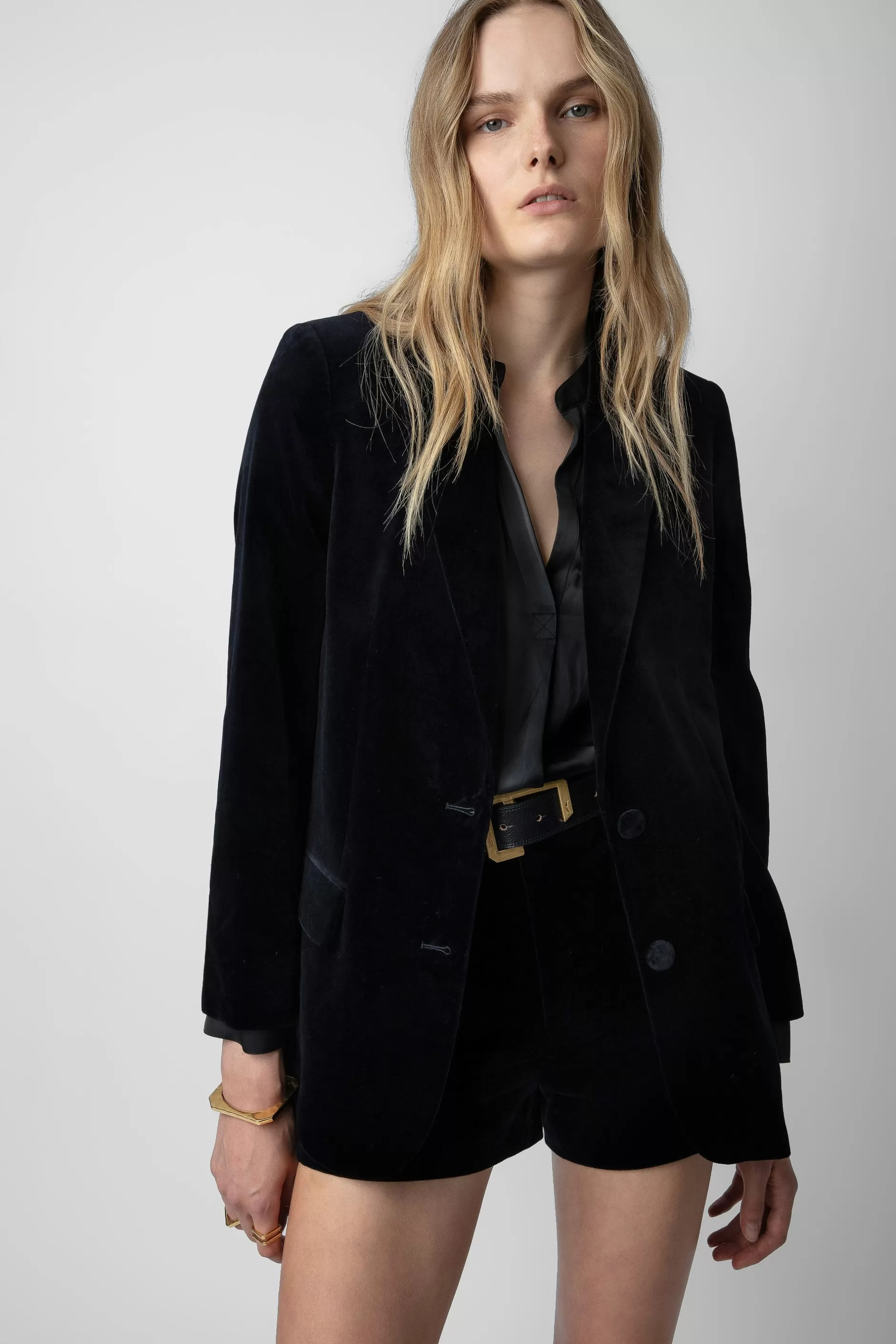 Zadig & Voltaire Blazer Viva En Velours^Femmes Costumes