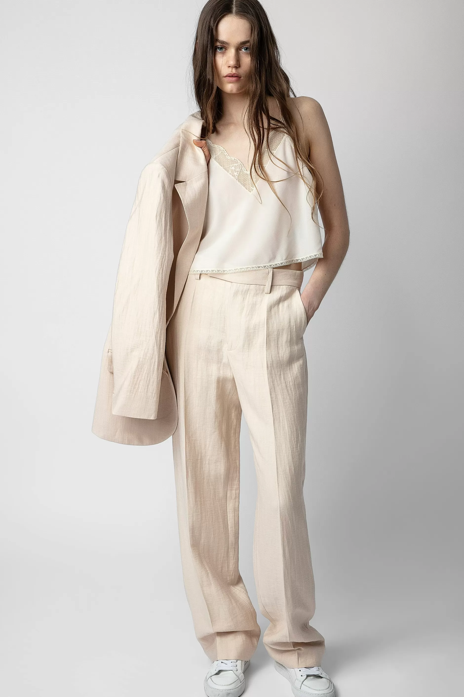 Zadig & Voltaire Caraco Court En Soie Christy^Femmes Chemises Et Hauts