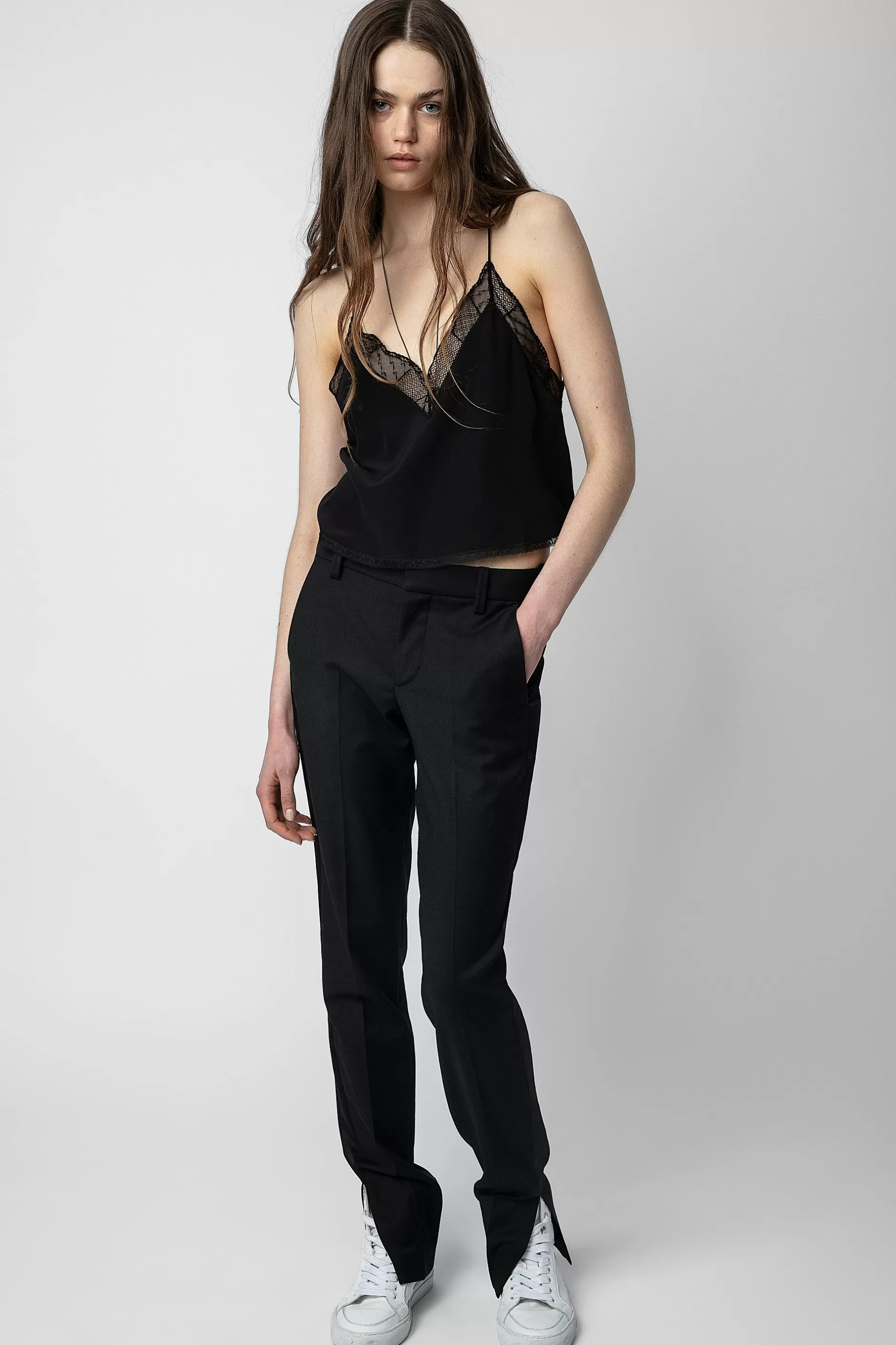 Zadig & Voltaire Caraco Court En Soie Christy^Femmes Chemises Et Hauts