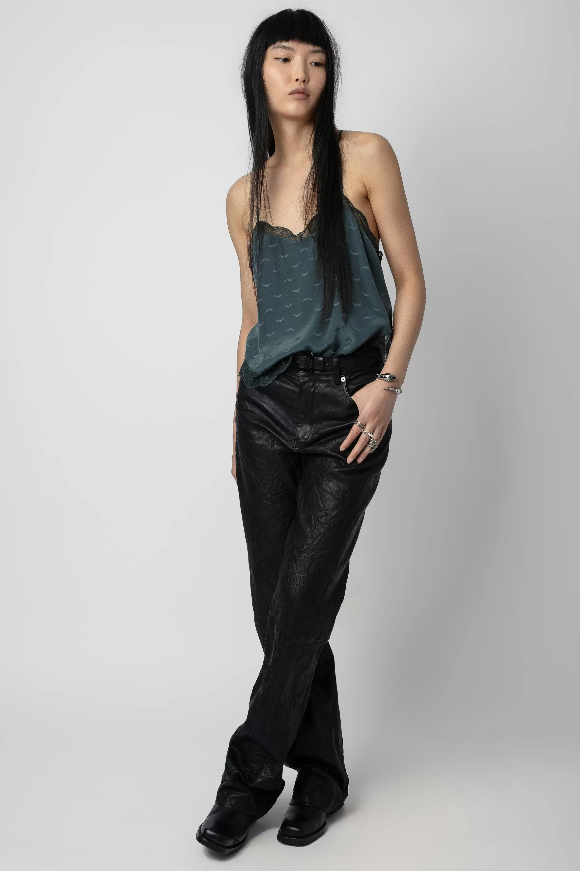 Zadig & Voltaire Caraco En Jacquard De Soie Claudy^Femmes Chemises Et Hauts