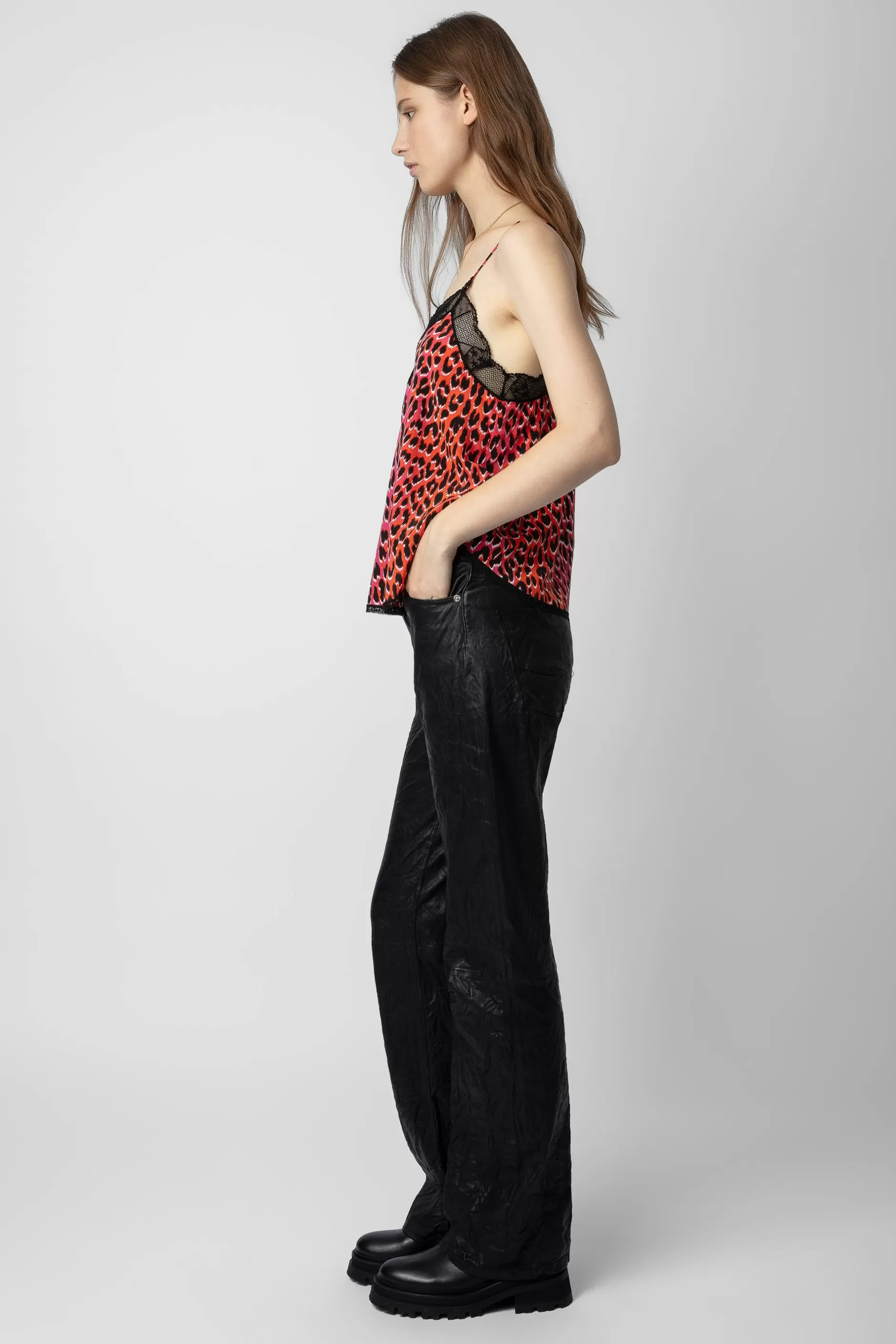 Zadig & Voltaire Caraco En Soie Leopard Christy^Femmes Chemises Et Hauts