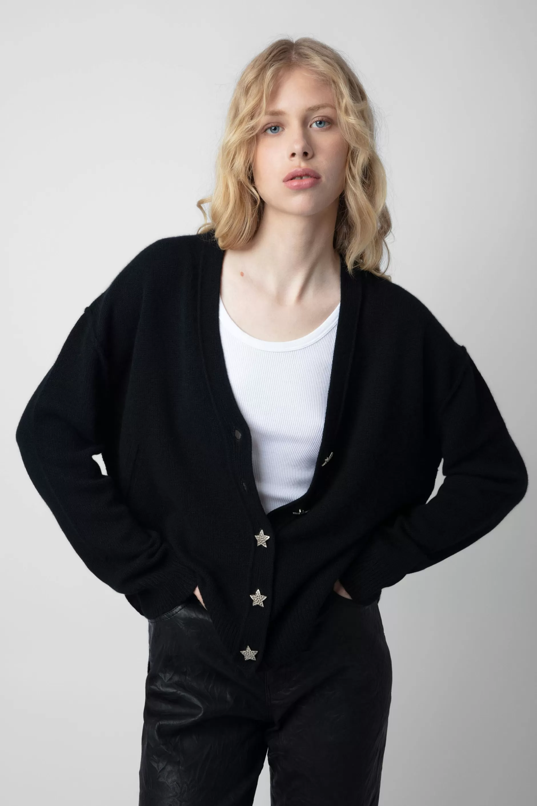 Zadig & Voltaire Cardigan En Cachemire A Bijoux Mirka^Femmes Pulls Et Gilets