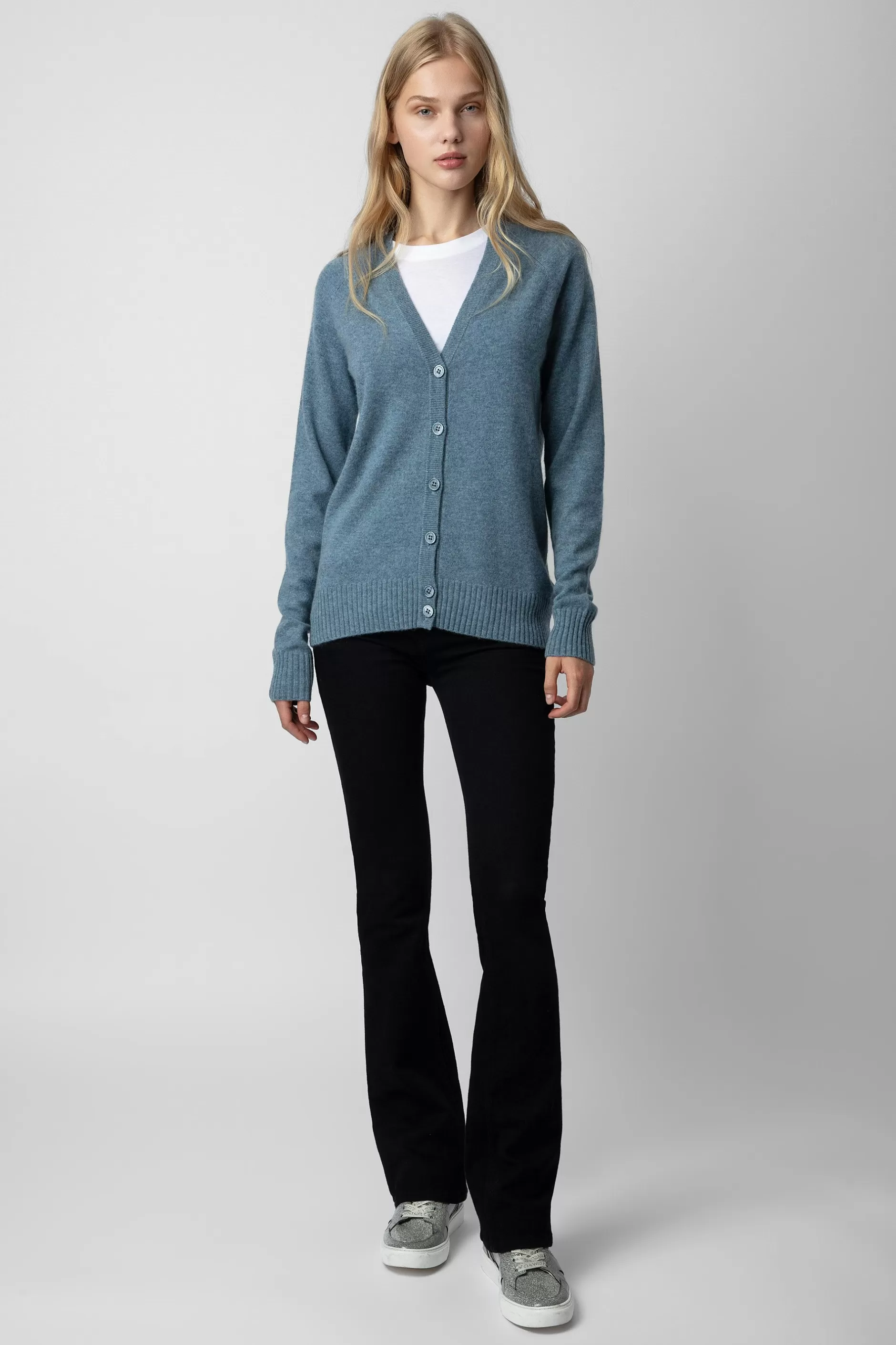 Zadig & Voltaire Cardigan En Cachemire A Patch Jim^Femmes Pulls Et Gilets