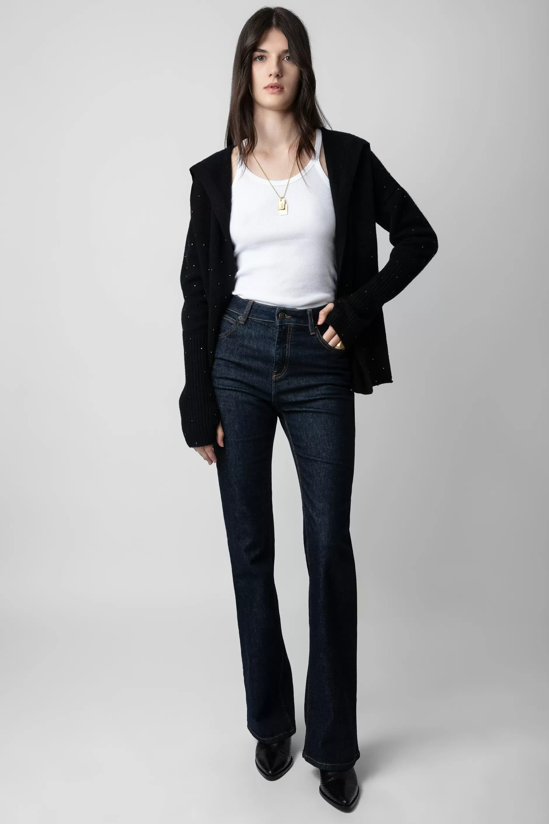 Zadig & Voltaire Cardigan En Cachemire A Strass Cosany^Femmes Pulls Et Gilets