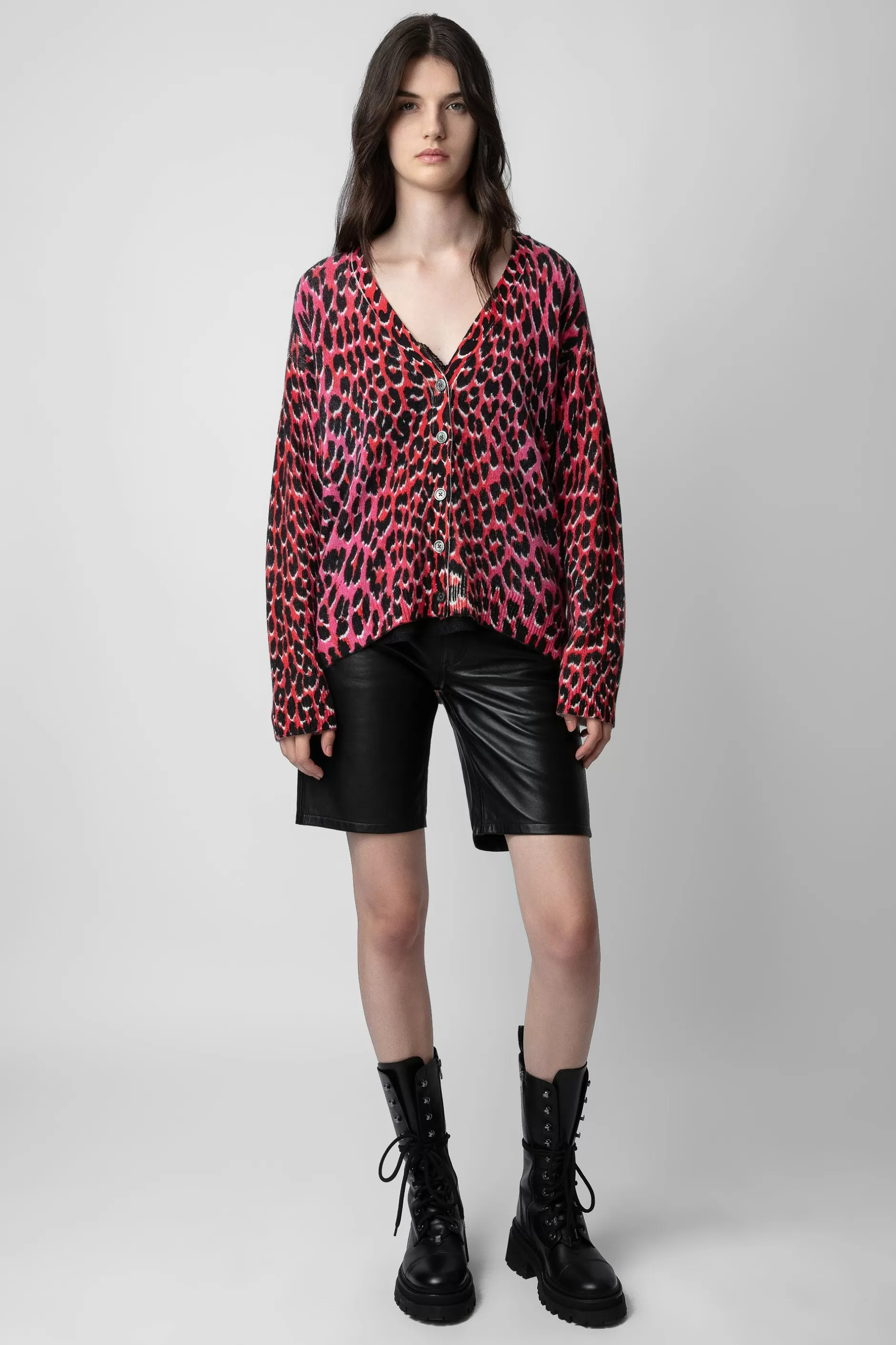 Zadig & Voltaire Cardigan En Cachemire Leopard Mirka^Femmes Pulls Et Gilets