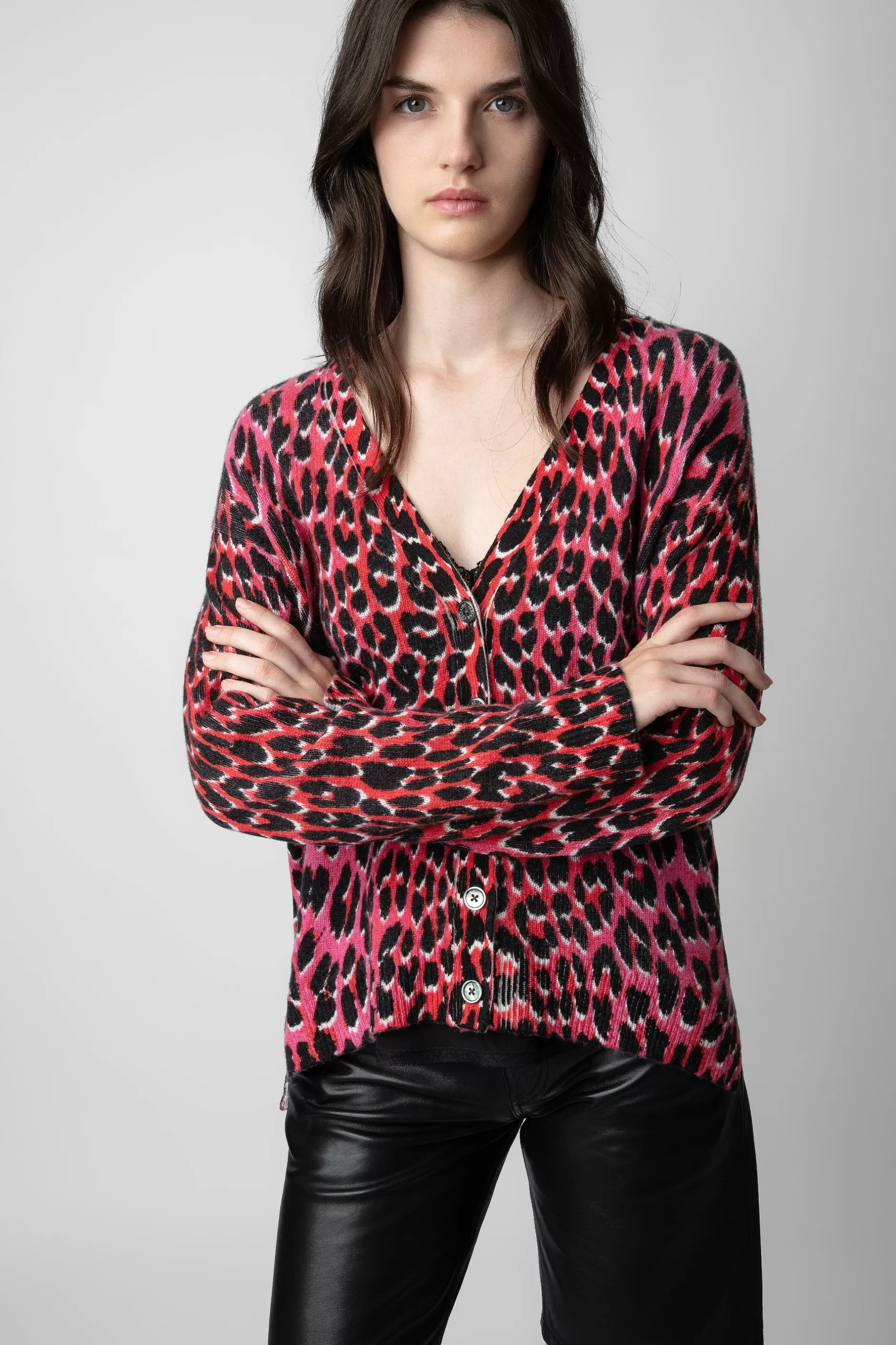 Zadig & Voltaire Cardigan En Cachemire Leopard Mirka^Femmes Pulls Et Gilets
