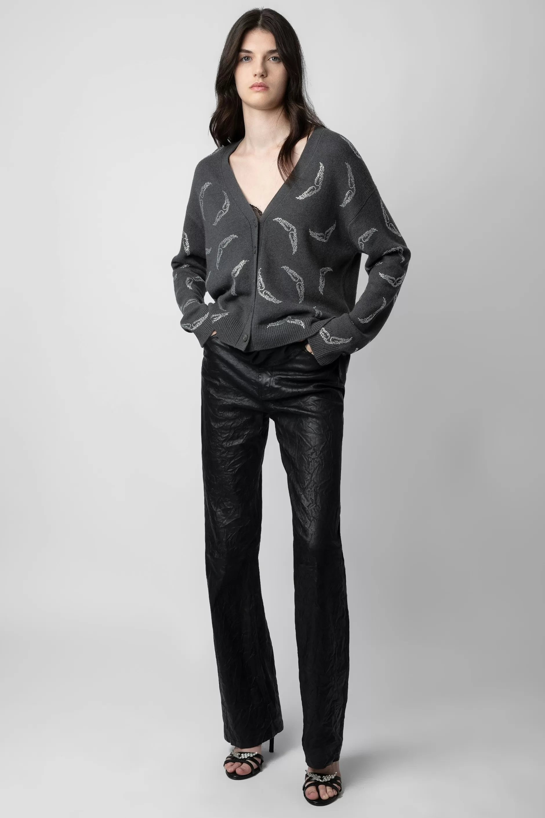Zadig & Voltaire Cardigan En Cachemire Mirka Diamante^Femmes Pulls Et Gilets