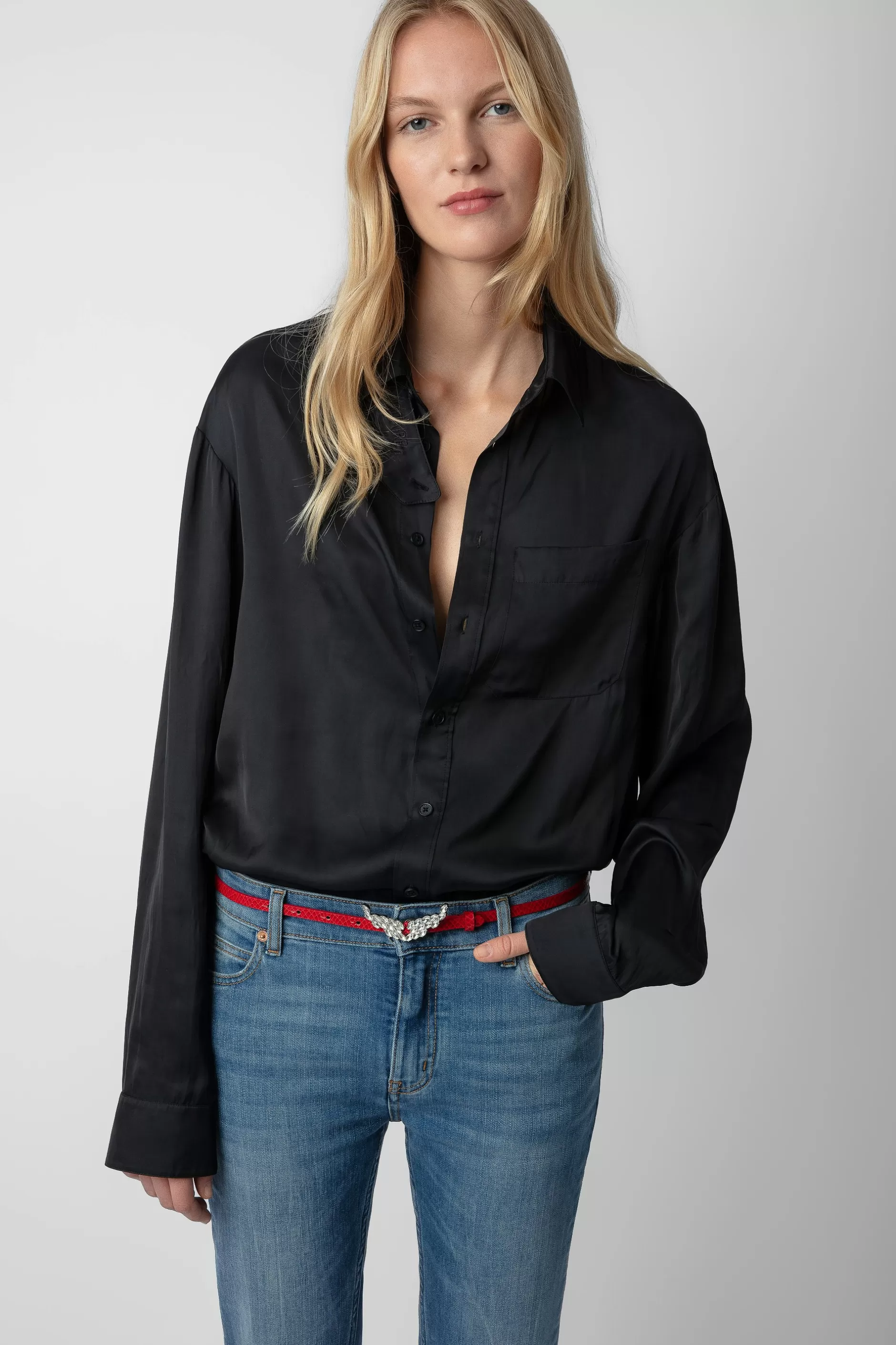 Zadig & Voltaire Chemise En Satin Tyrone^Femmes Unisexe