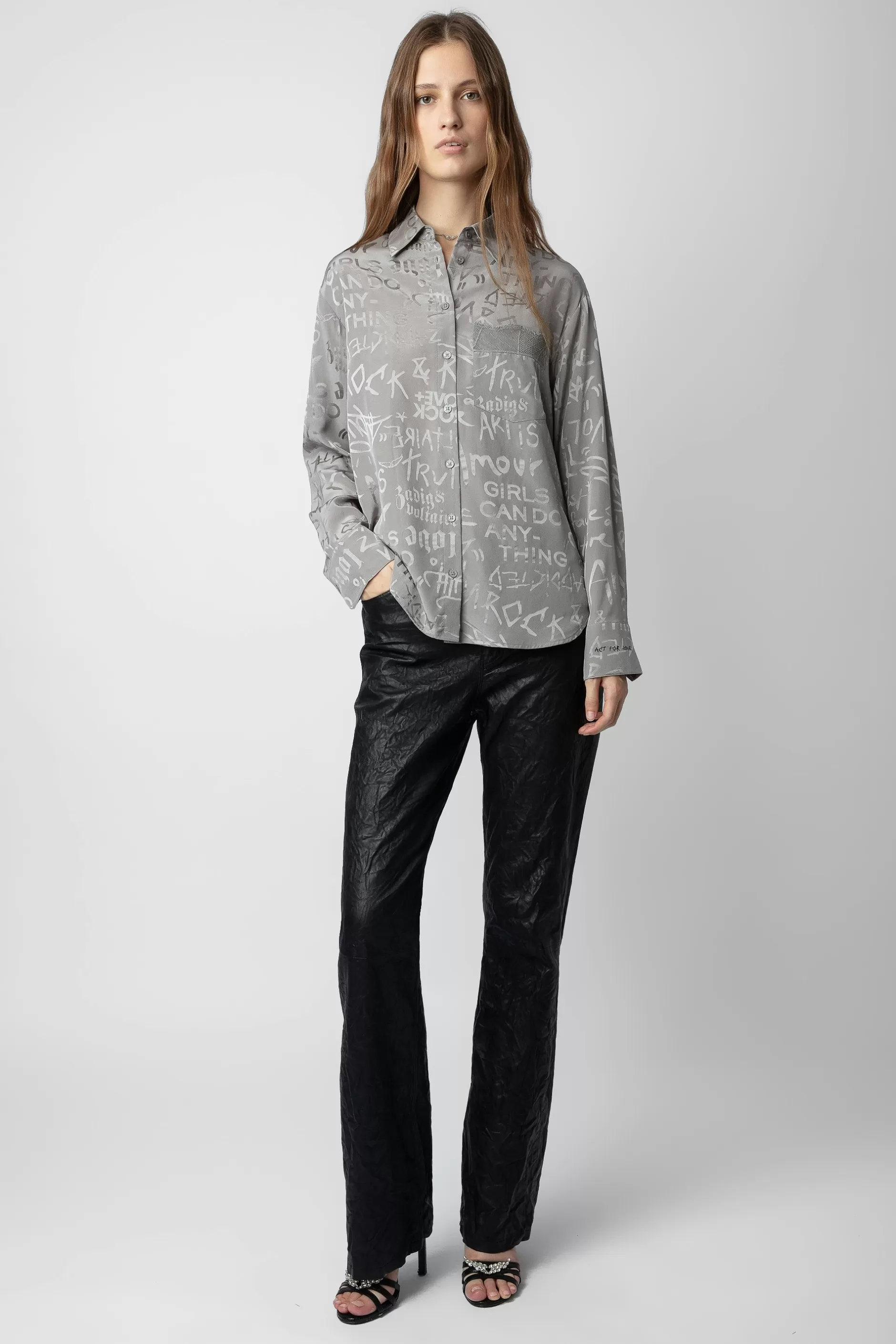 Zadig & Voltaire Chemise En Soie Jacquard Morning^Femmes Chemises Et Hauts