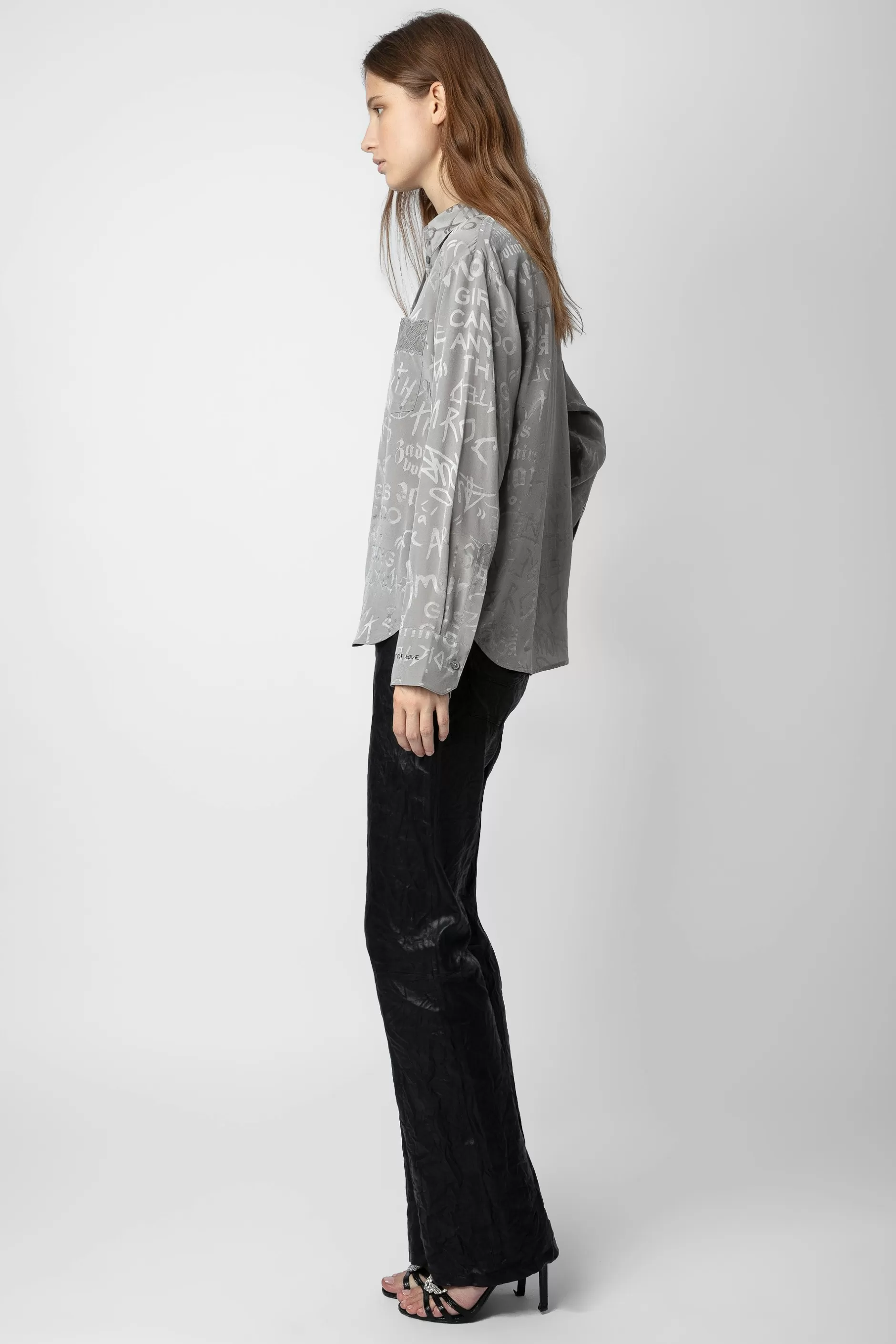 Zadig & Voltaire Chemise En Soie Jacquard Morning^Femmes Chemises Et Hauts
