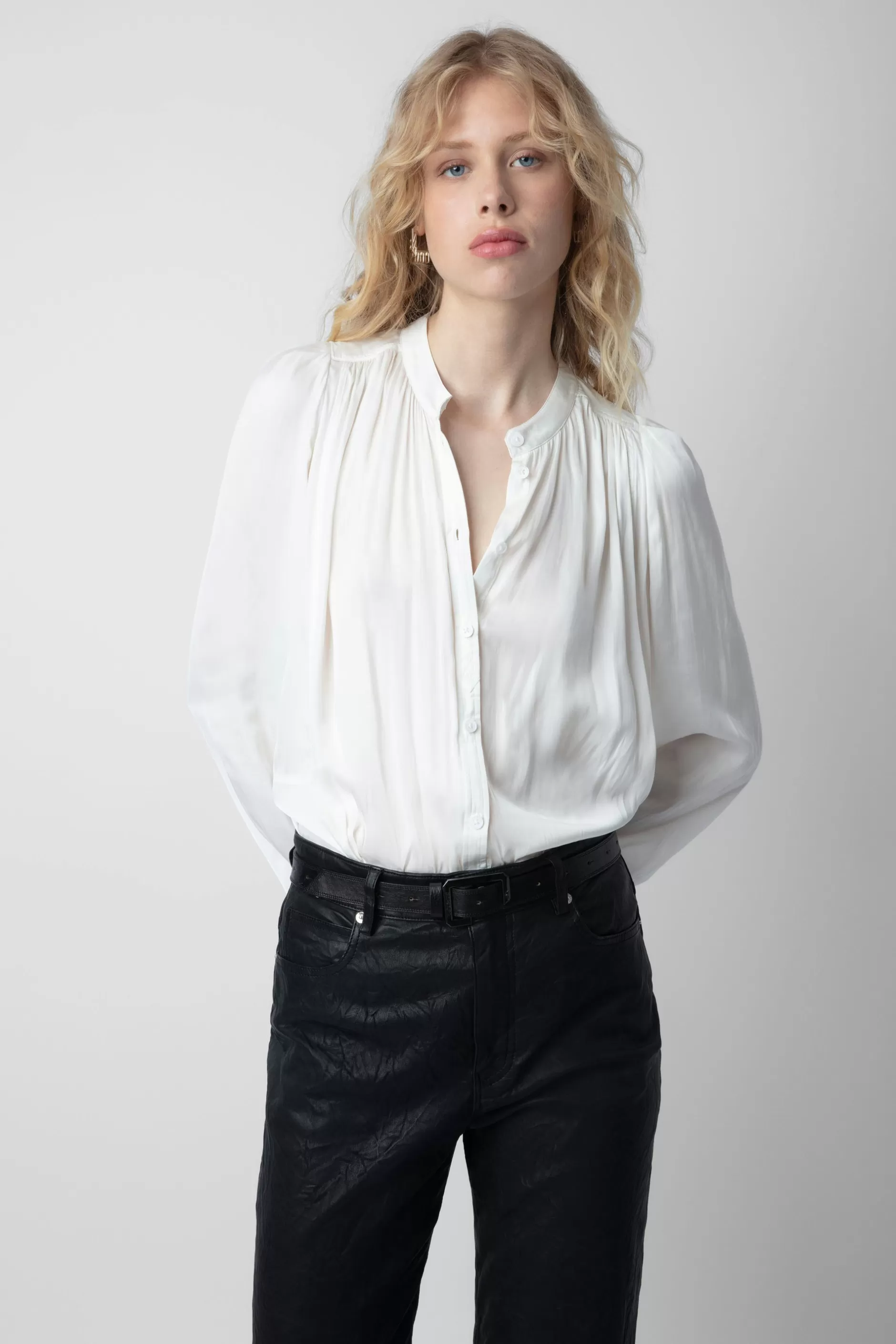 Zadig & Voltaire Chemisier En Satin Tchin^Femmes Chemises Et Hauts