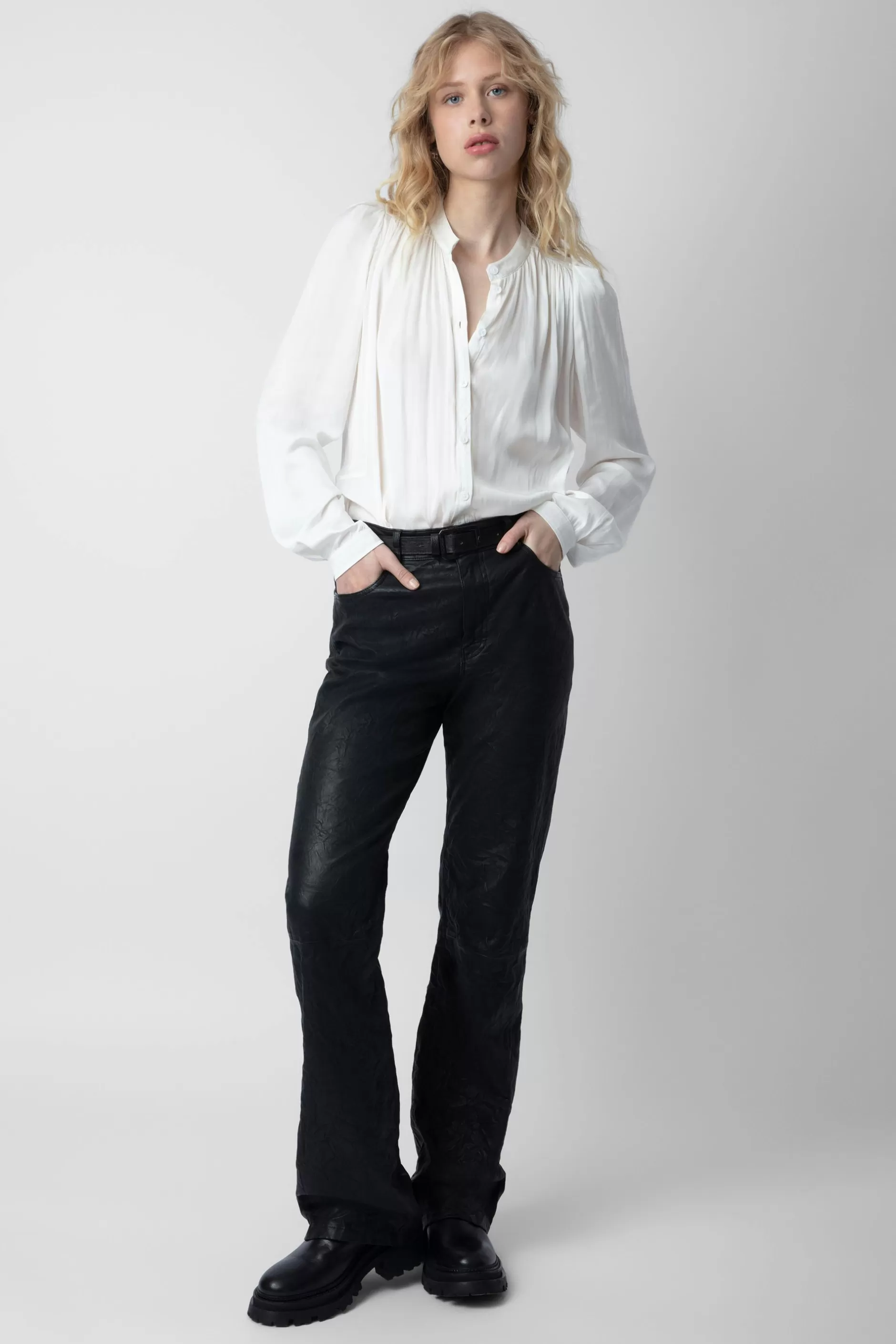 Zadig & Voltaire Chemisier En Satin Tchin^Femmes Chemises Et Hauts