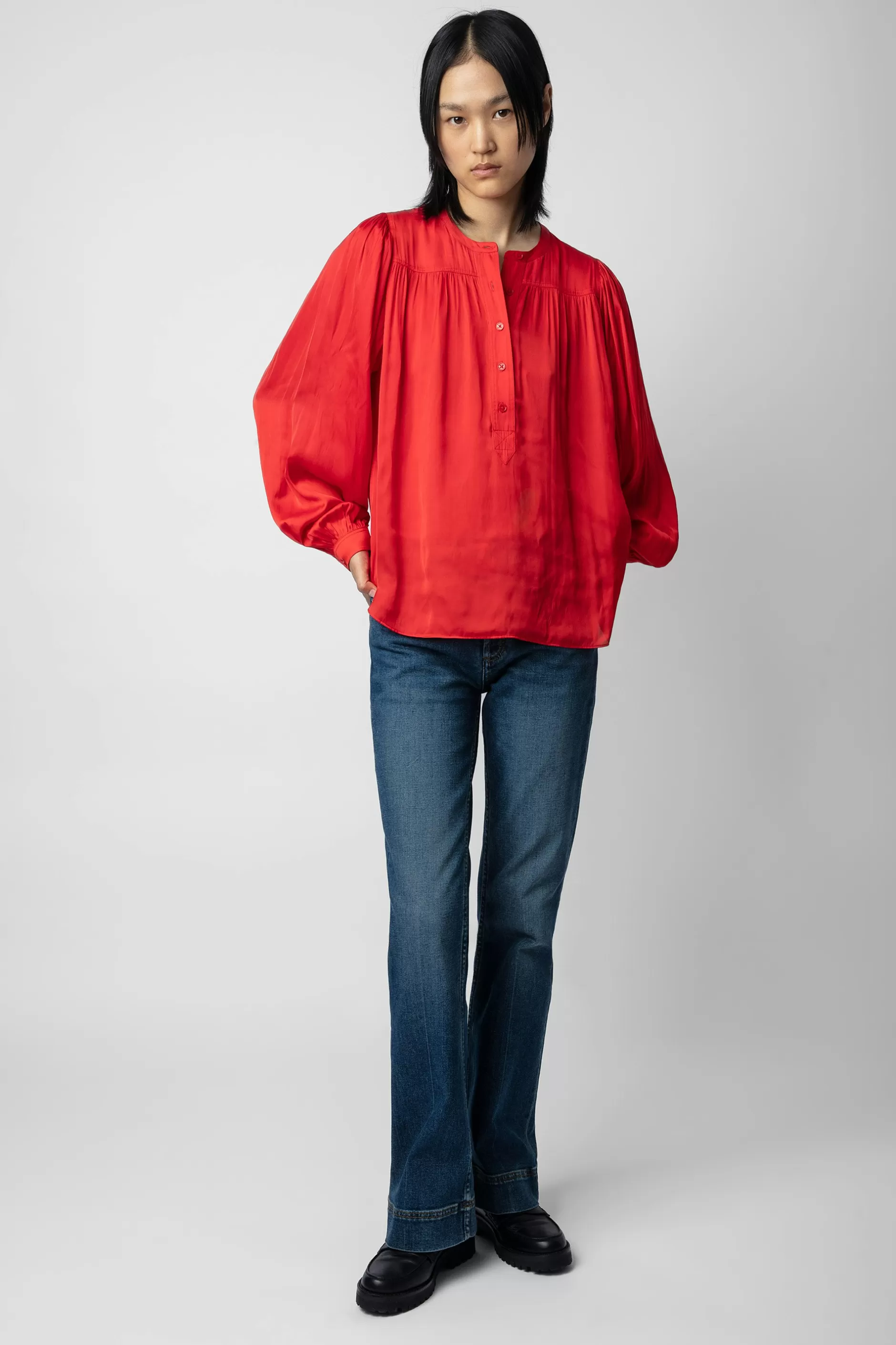 Zadig & Voltaire Chemisier Tigy En Satin^Femmes Chemises Et Hauts