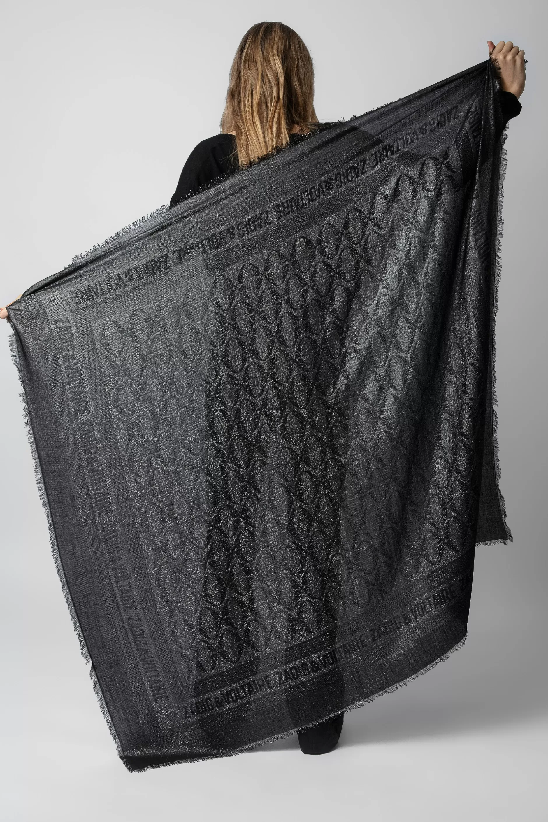 Zadig & Voltaire Echarpe Glenn Rock En Jacquard Lurex^Femmes Echarpes