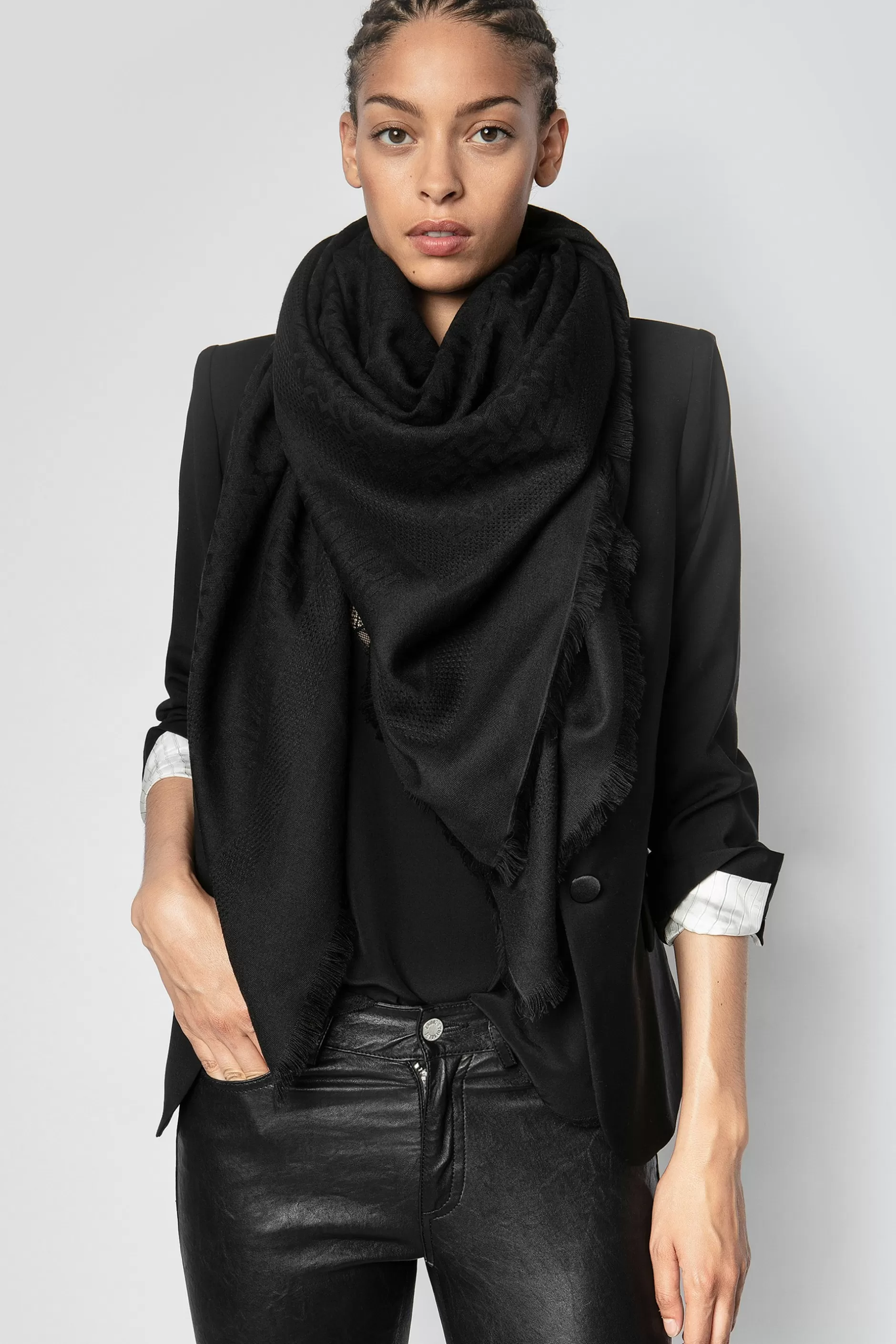 Zadig & Voltaire Glenn Zv Initiale Foulard^Femmes Echarpes