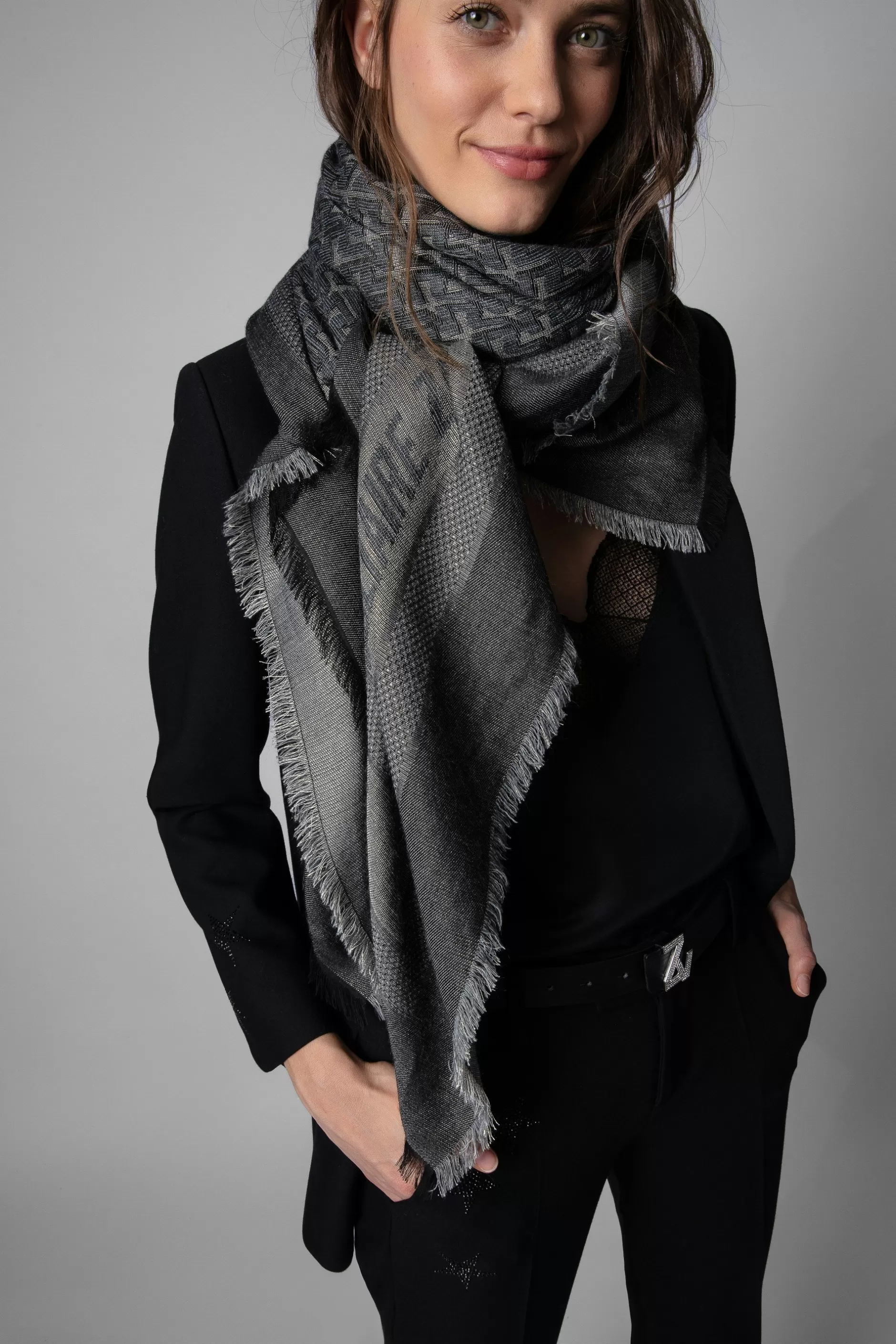 Zadig & Voltaire Glenn Zv Initiale Foulard^Femmes Echarpes