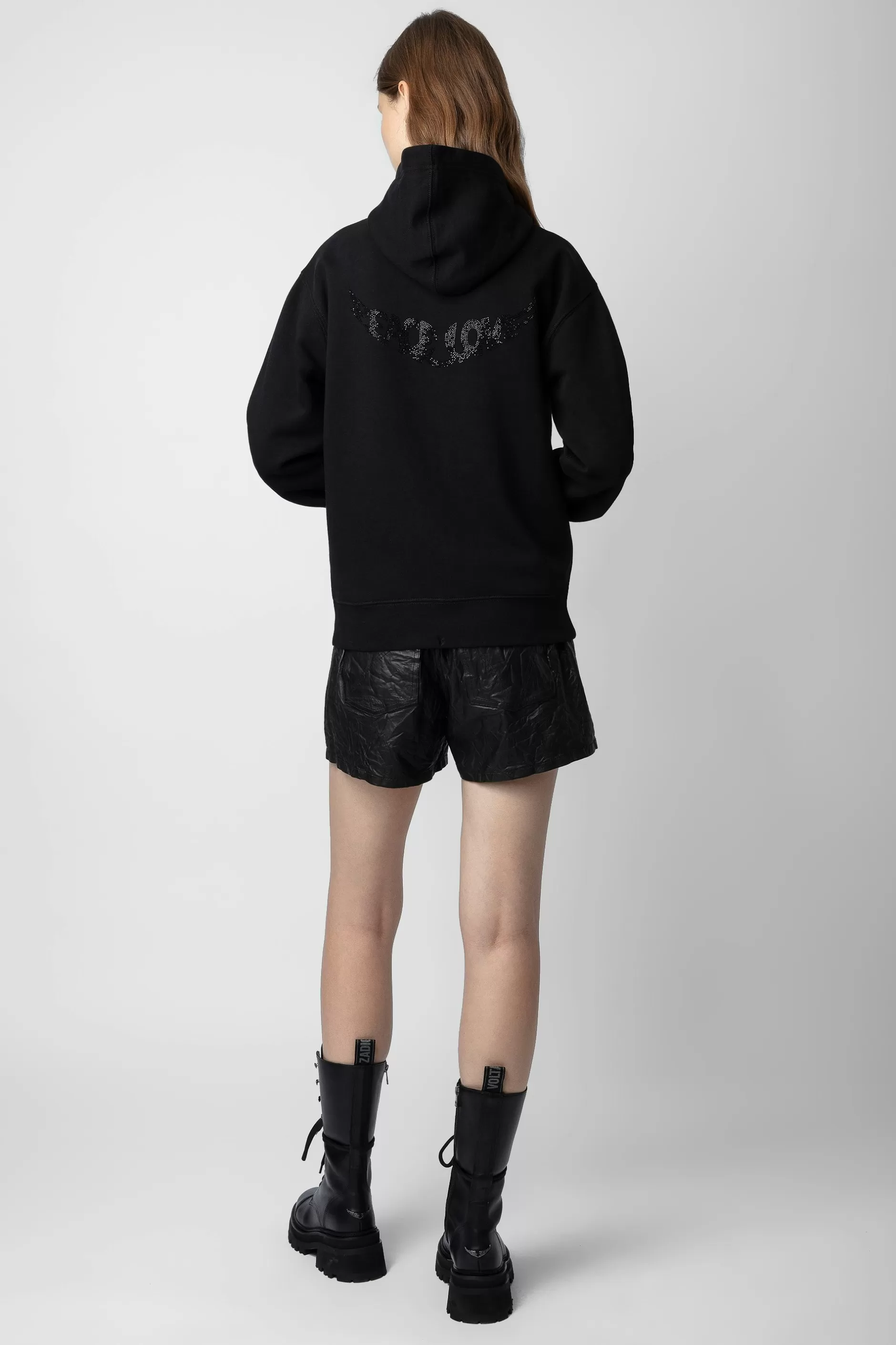 Zadig & Voltaire Harper Peace&Love Sweat A Capuche A Strass^Femmes Sweat-Shirts