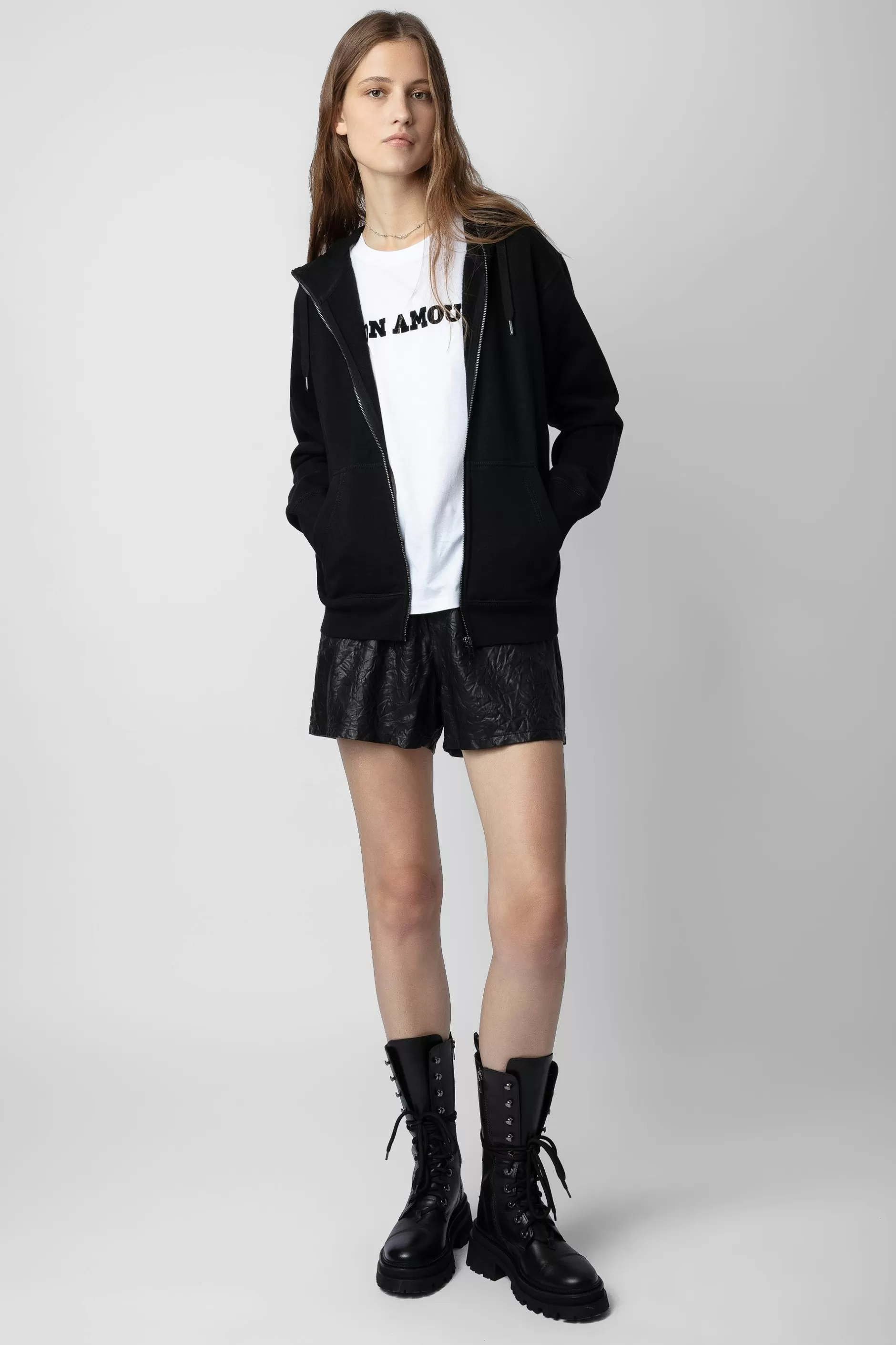 Zadig & Voltaire Harper Peace&Love Sweat A Capuche A Strass^Femmes Sweat-Shirts
