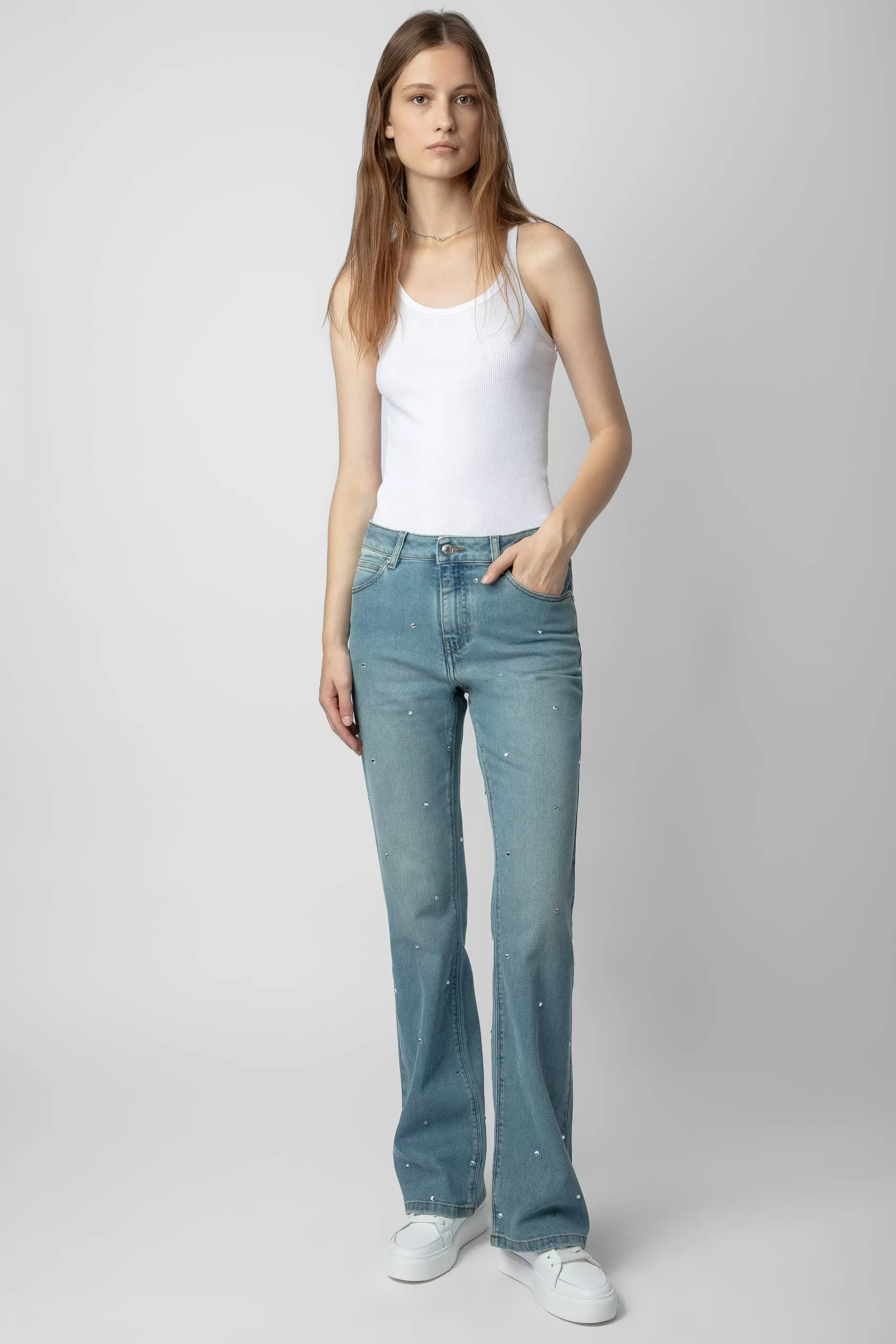 Zadig & Voltaire Jean Emile Diamante^Femmes Unisexe