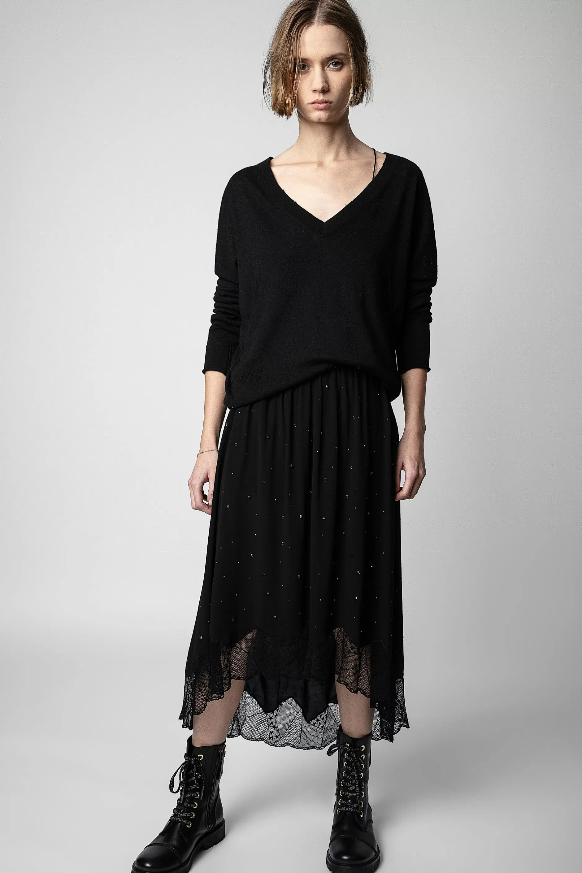 Zadig & Voltaire Jupe Joslin A Strass^Femmes Robes Et Jupes