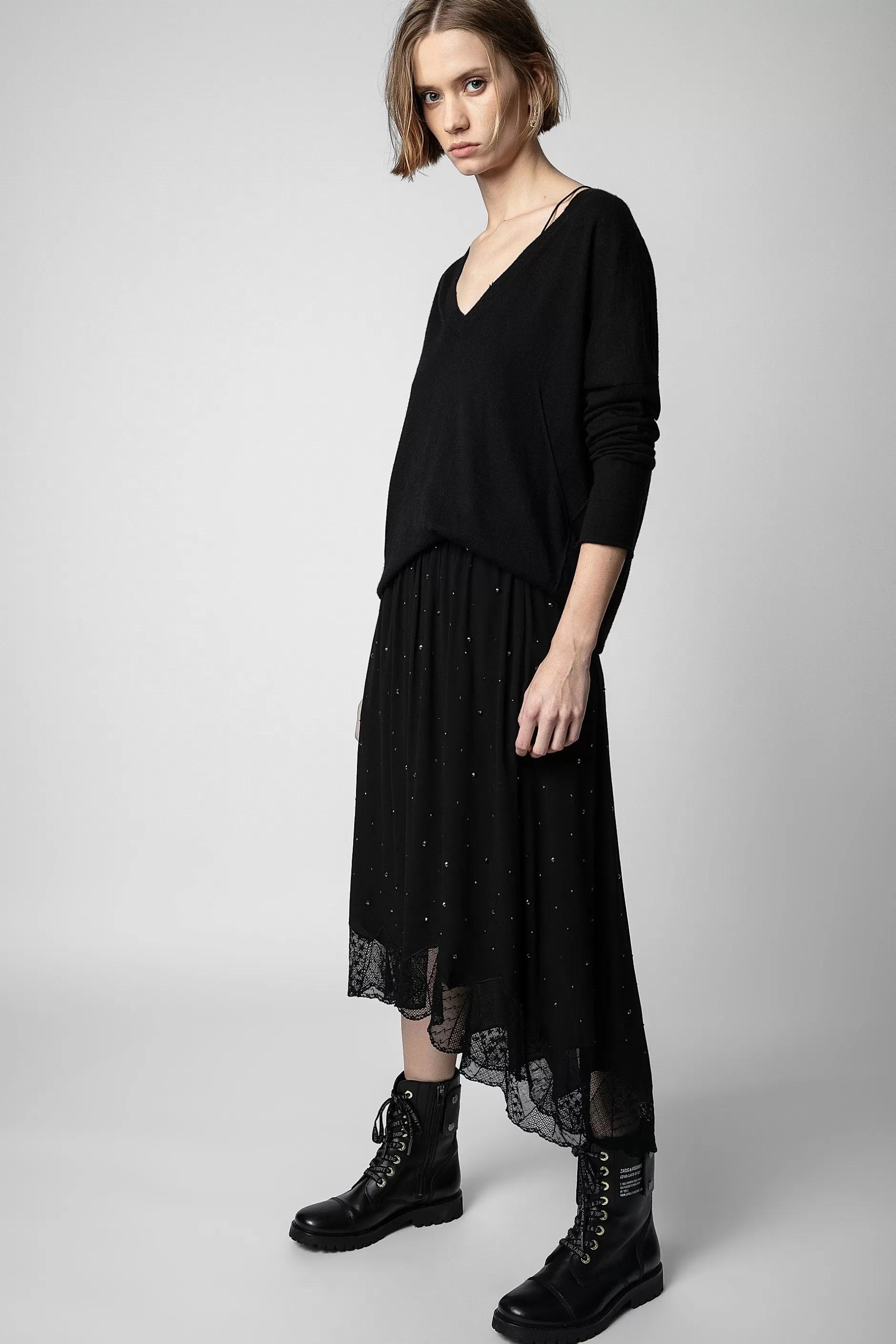 Zadig & Voltaire Jupe Joslin A Strass^Femmes Robes Et Jupes