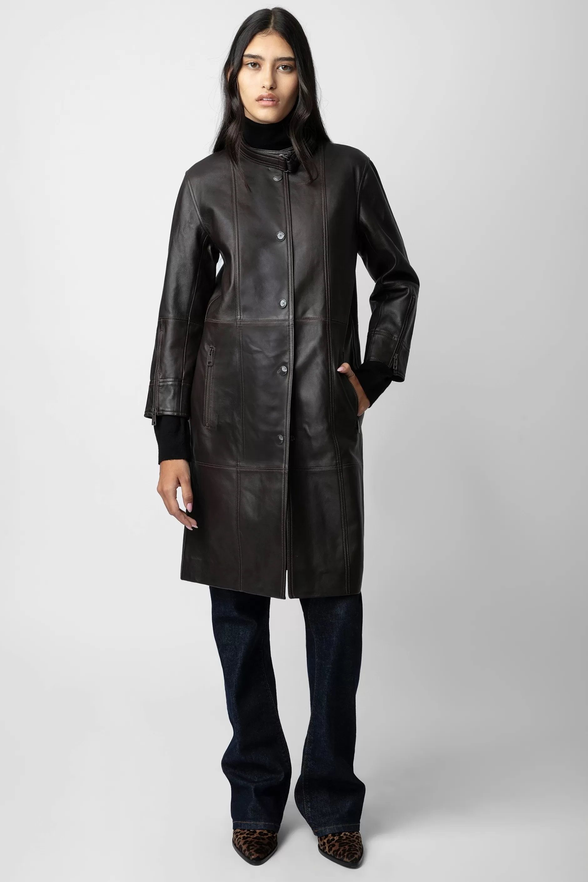 Zadig & Voltaire Manteau En Cuir Mira^Femmes Manteaux Et Vestes