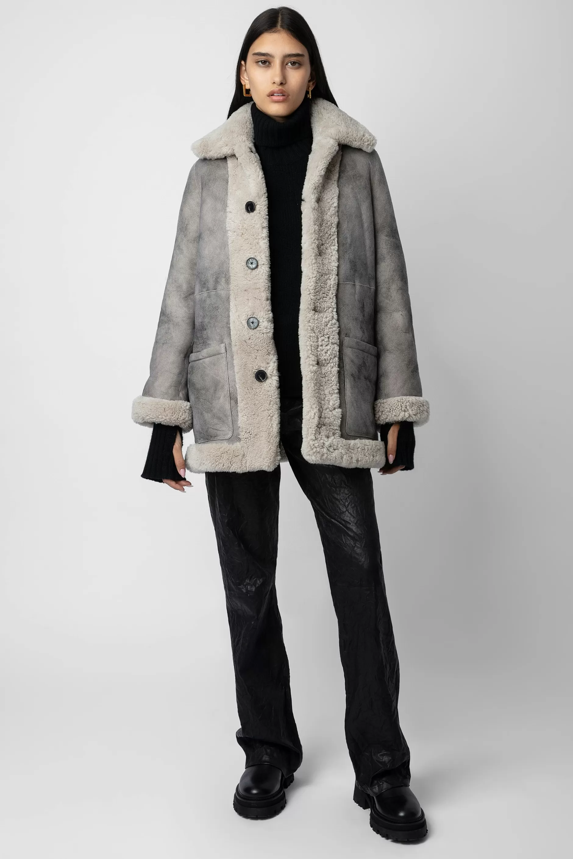 Zadig & Voltaire Manteau En Peau De Mouton Magdas^Femmes Manteaux Et Vestes