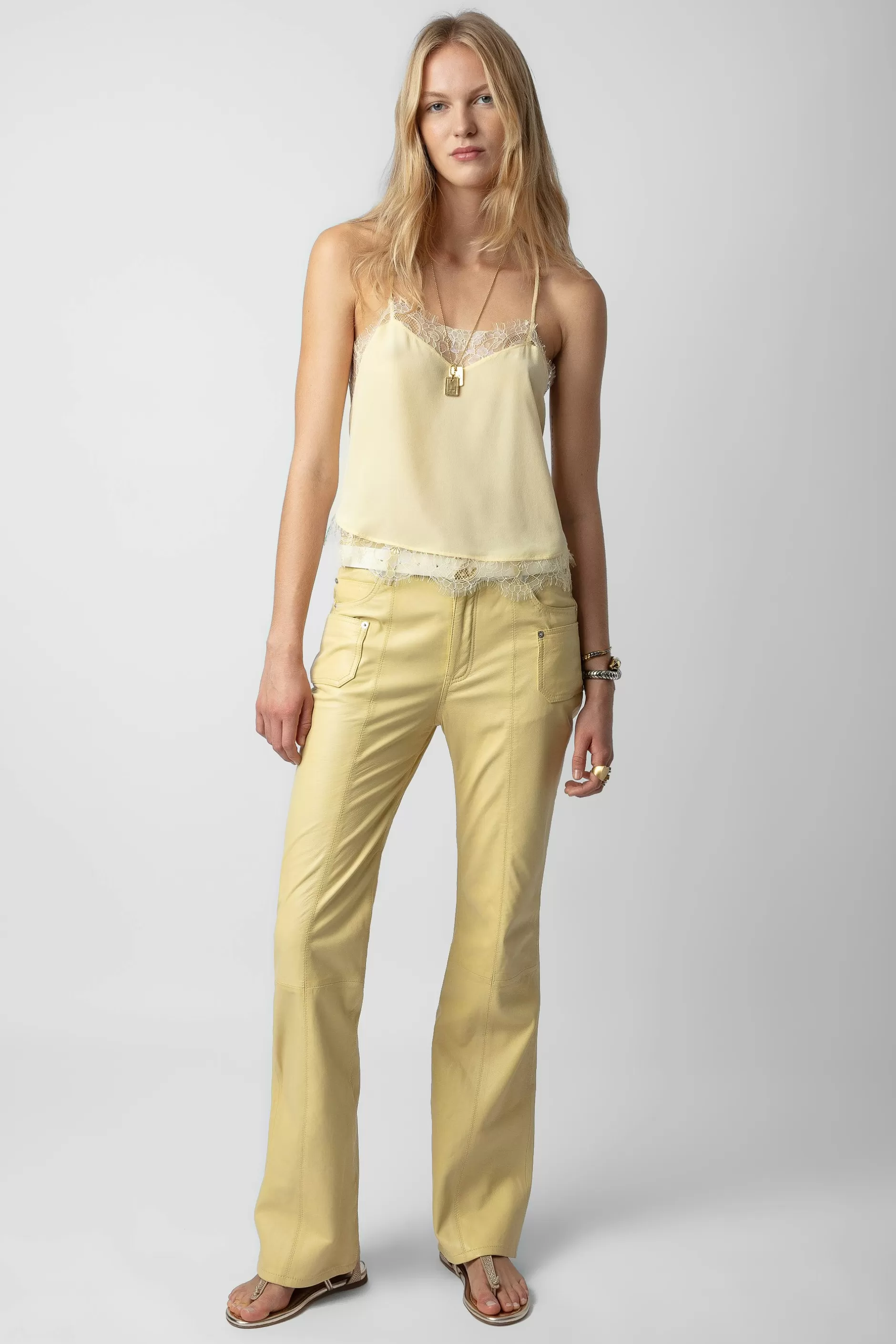 Zadig & Voltaire Pantalon En Cuir Elvir^Femmes Pantalons Et Shorts