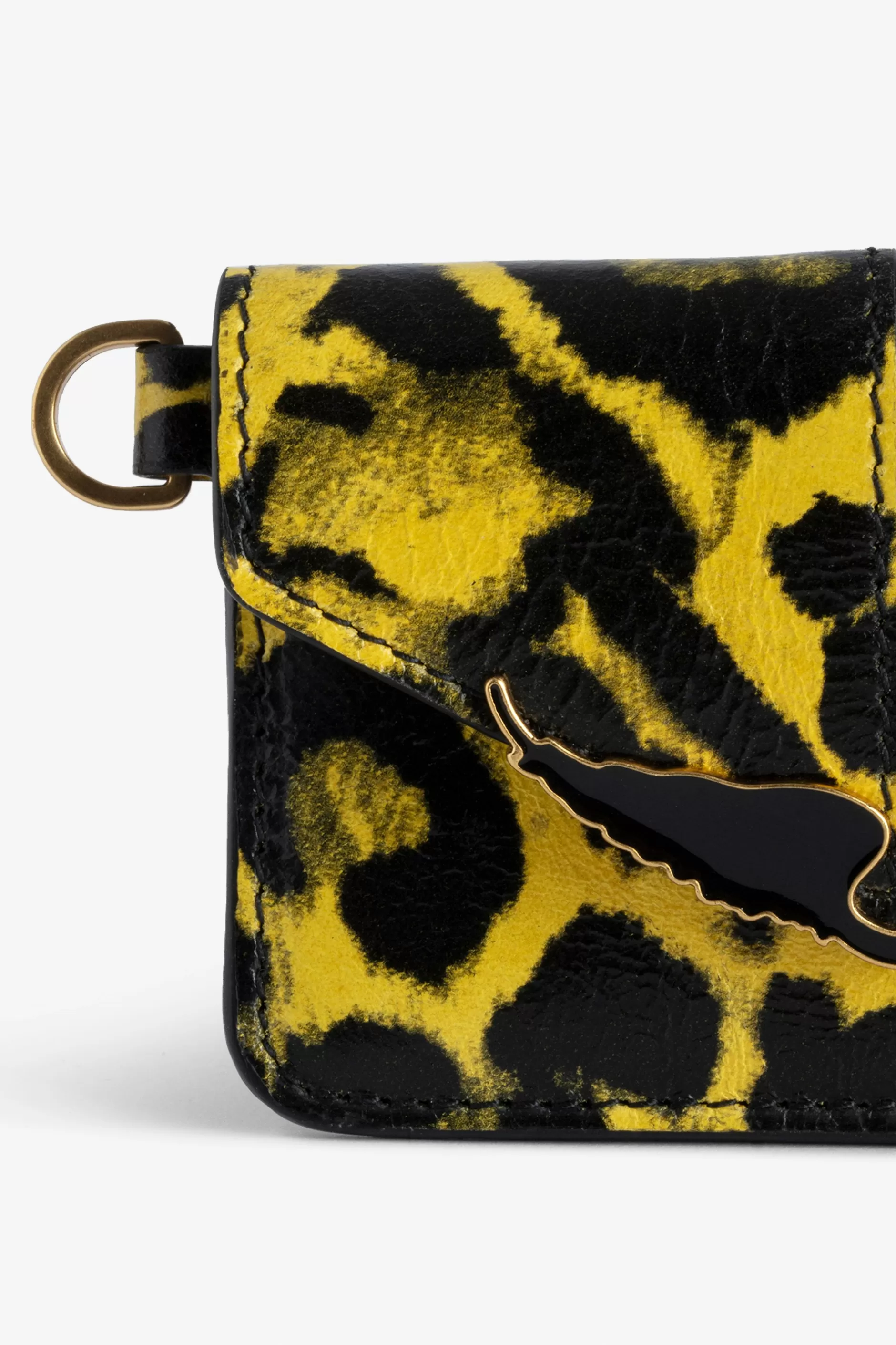 Zadig & Voltaire Porte-Carte Leopard Borderline Pass^Femmes Portefeuilles Et Porte-Monnaie