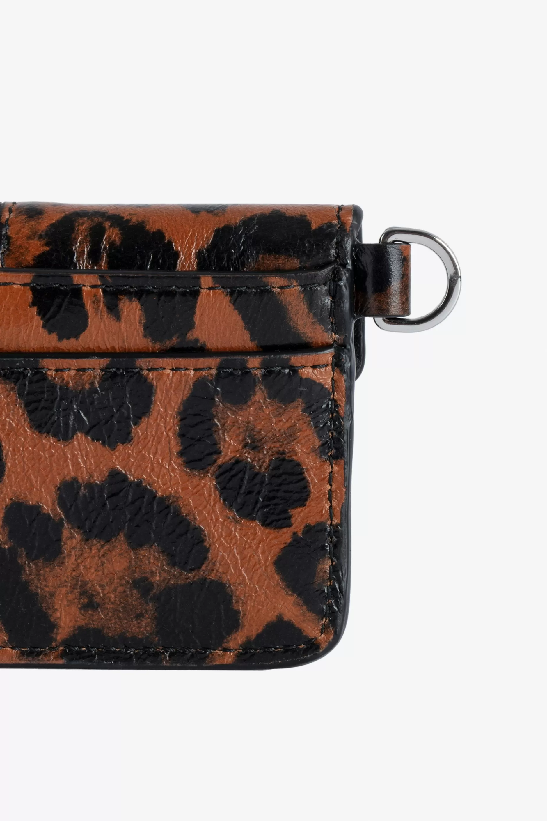 Zadig & Voltaire Porte-Carte Leopard Borderline Pass^Femmes Portefeuilles Et Porte-Monnaie