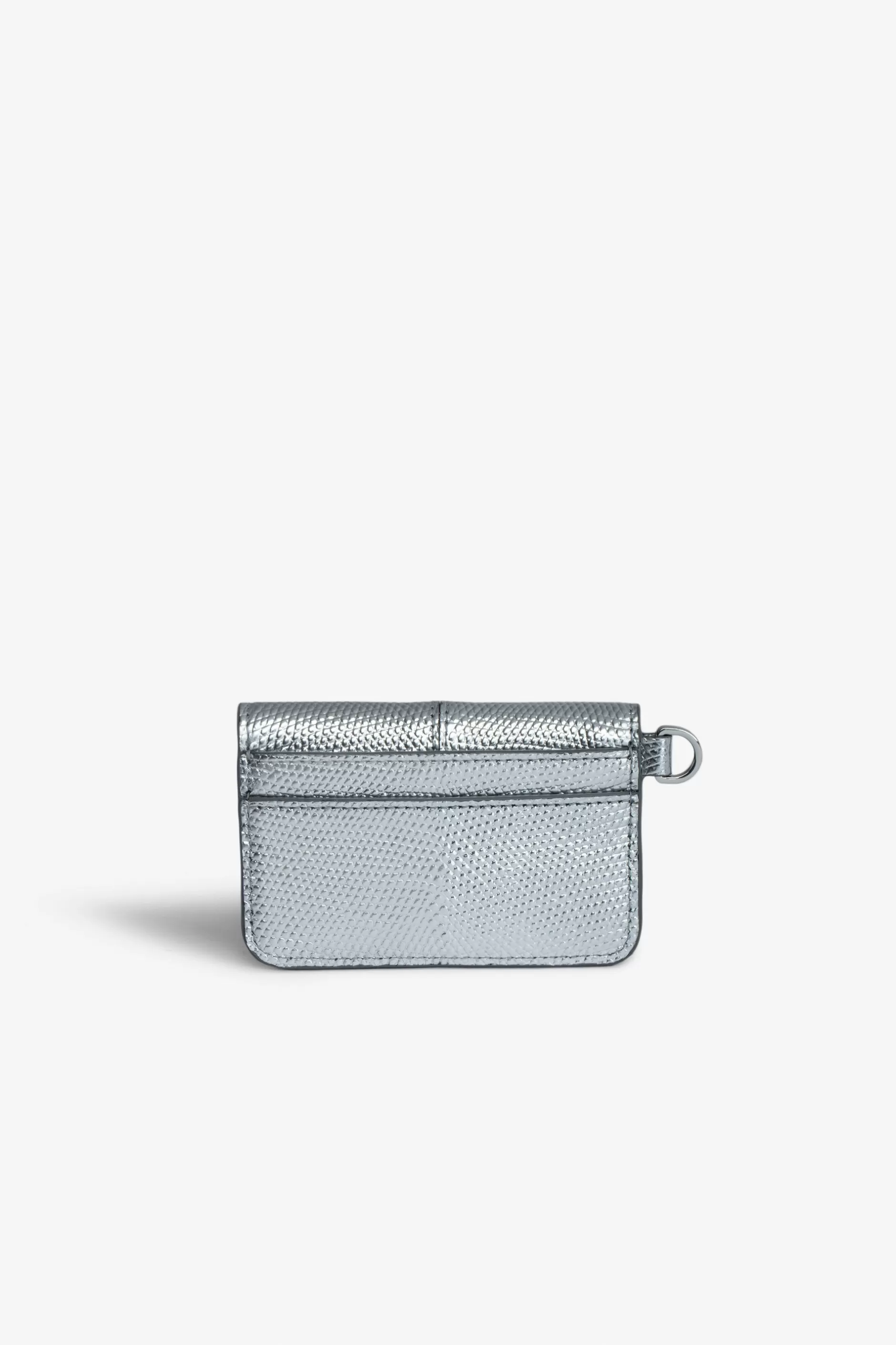 Zadig & Voltaire Porte-Cartes Metallise Gaufre Borderline Pass^Femmes Portefeuilles Et Porte-Monnaie