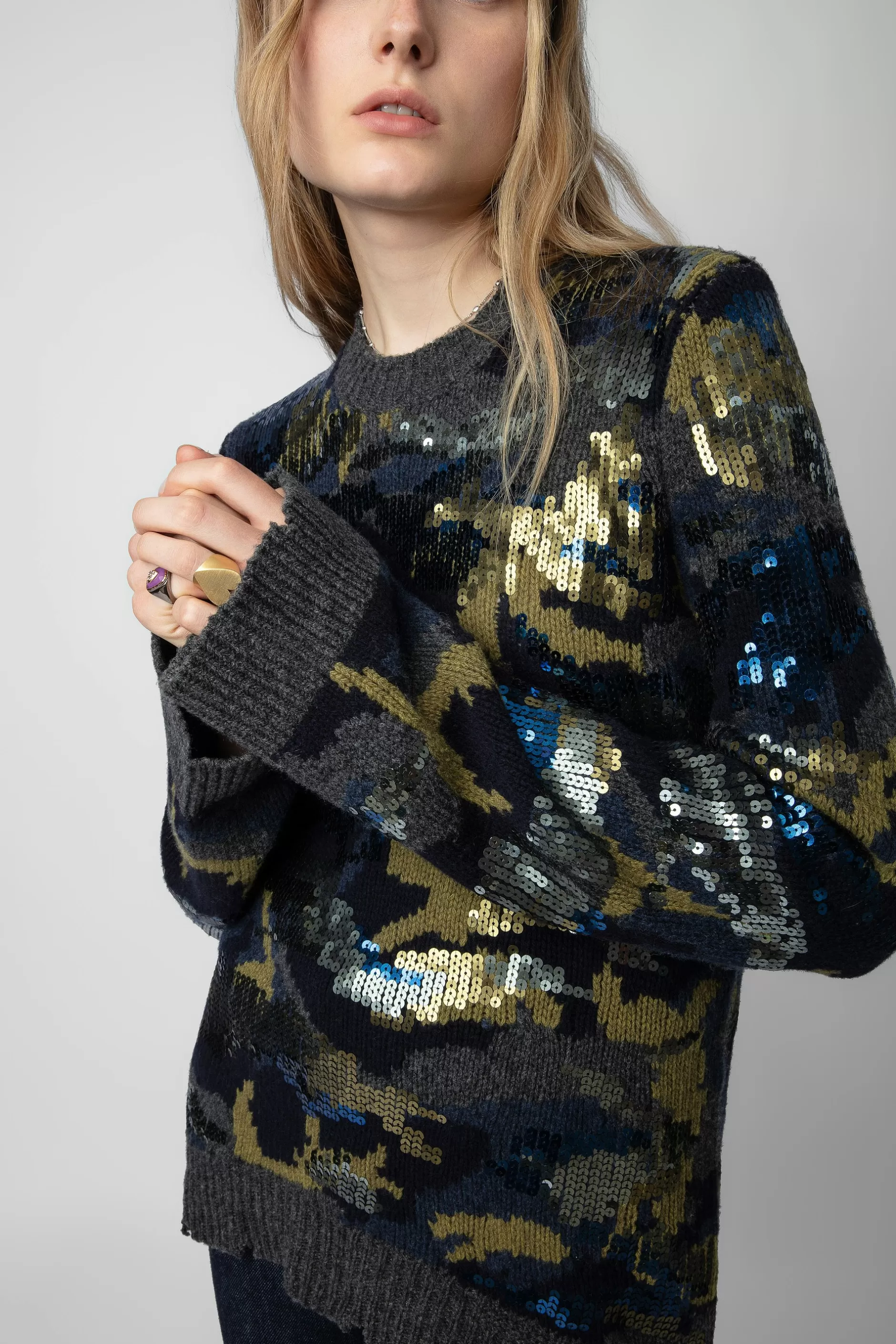 Zadig & Voltaire Pull Cosmy A Paillettes^Femmes Pulls Et Gilets