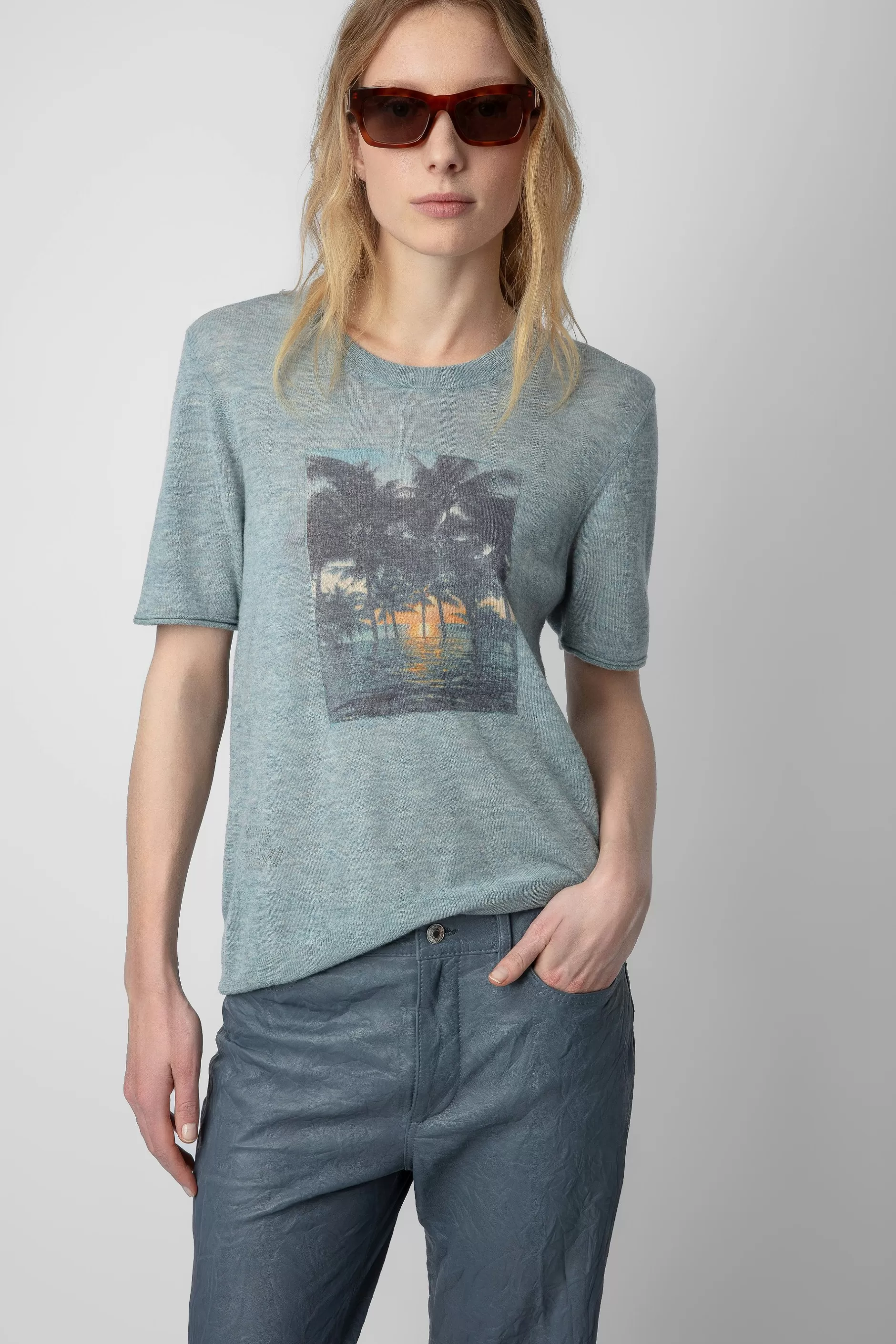 Zadig & Voltaire Pull En Cachemire A Imprime Photo Ida^Femmes Pulls Et Gilets