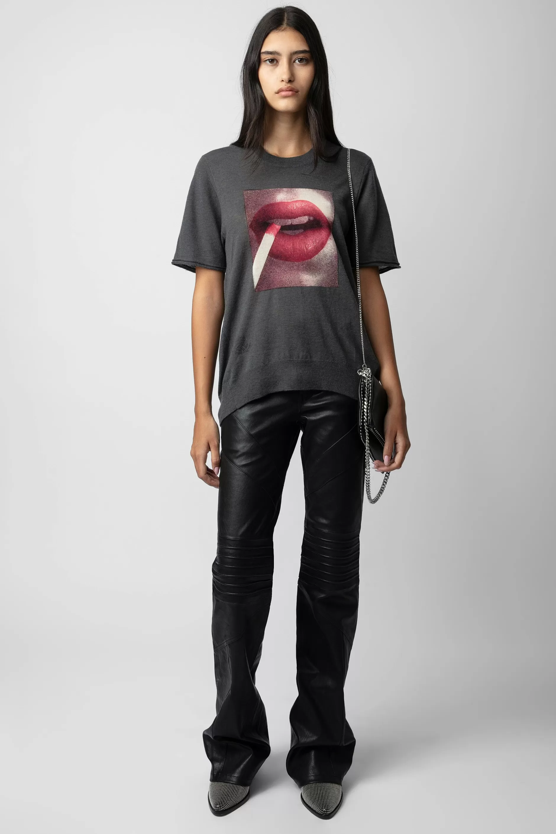 Zadig & Voltaire Pull En Cachemire A Imprime Photo Ida^Femmes Pulls Et Gilets