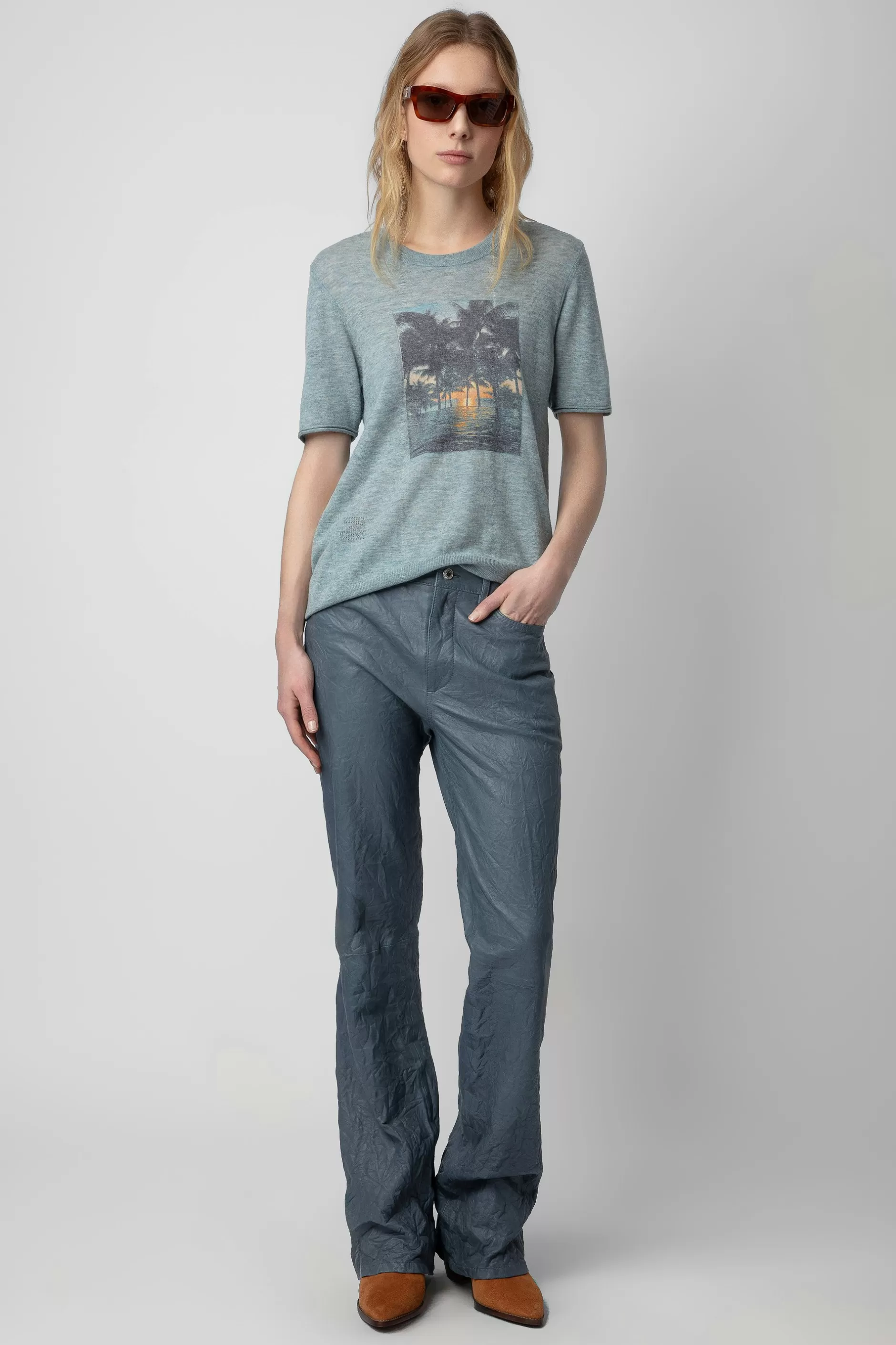Zadig & Voltaire Pull En Cachemire A Imprime Photo Ida^Femmes Pulls Et Gilets