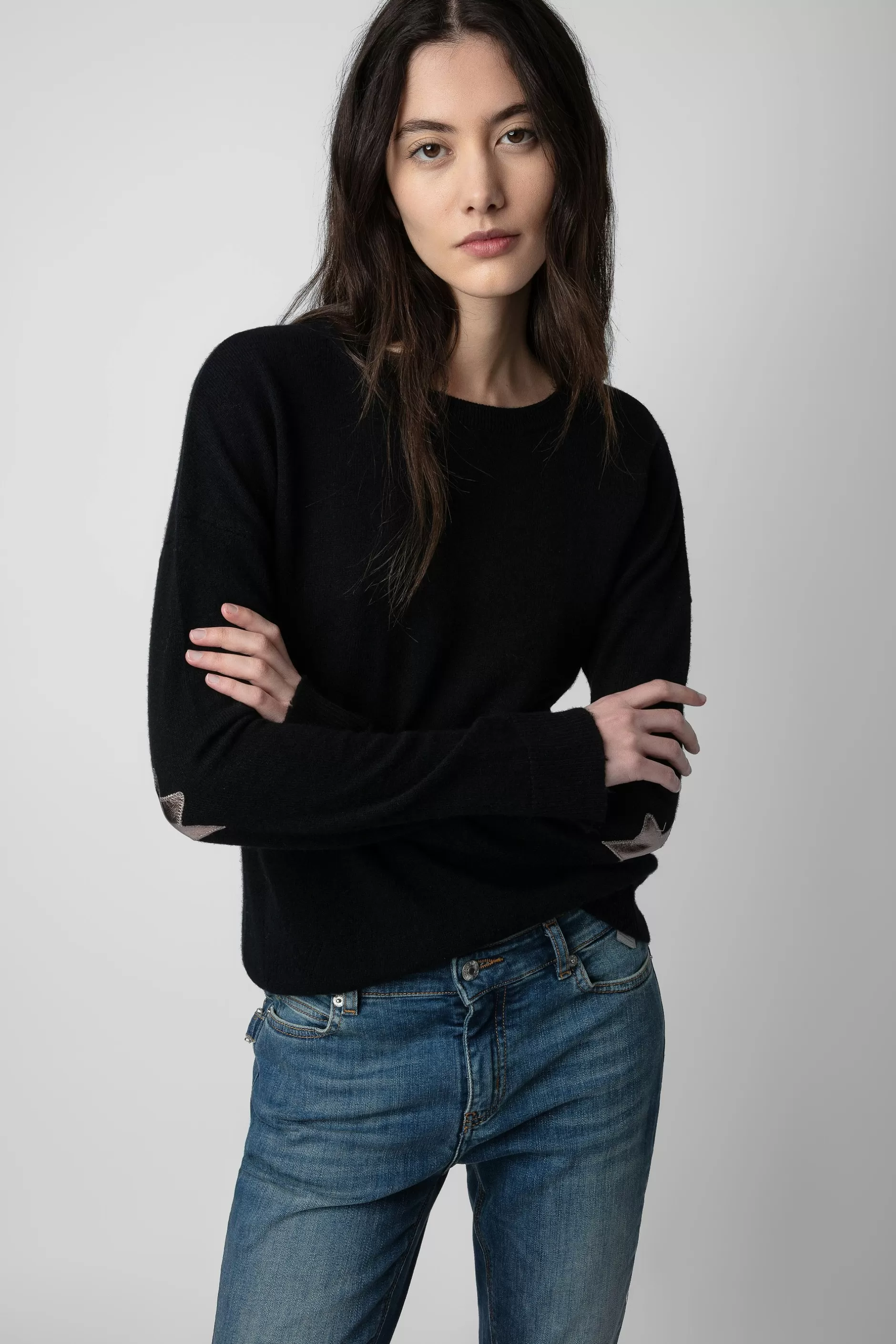 Zadig & Voltaire Pull En Cachemire A Patch Cici^Femmes Pulls Et Gilets