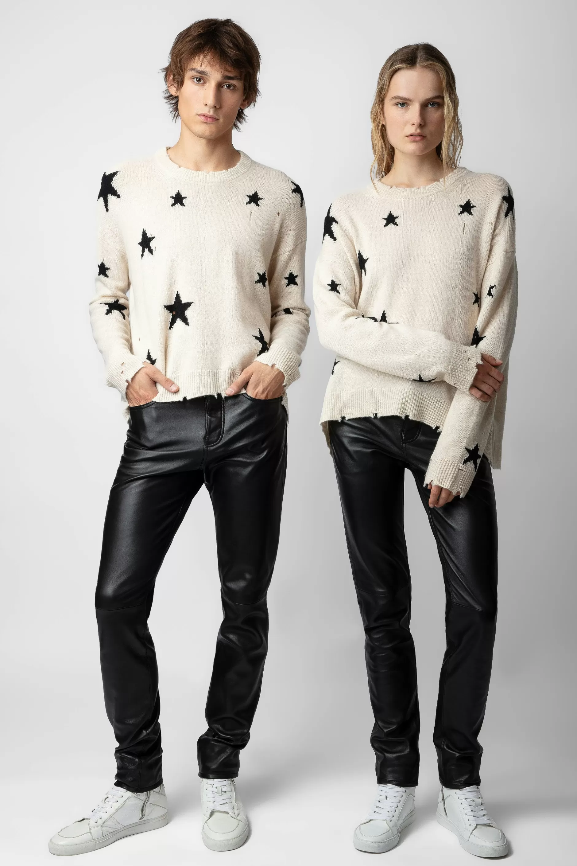Zadig & Voltaire Pull En Cachemire Etoiles Markus^Femmes Unisexe