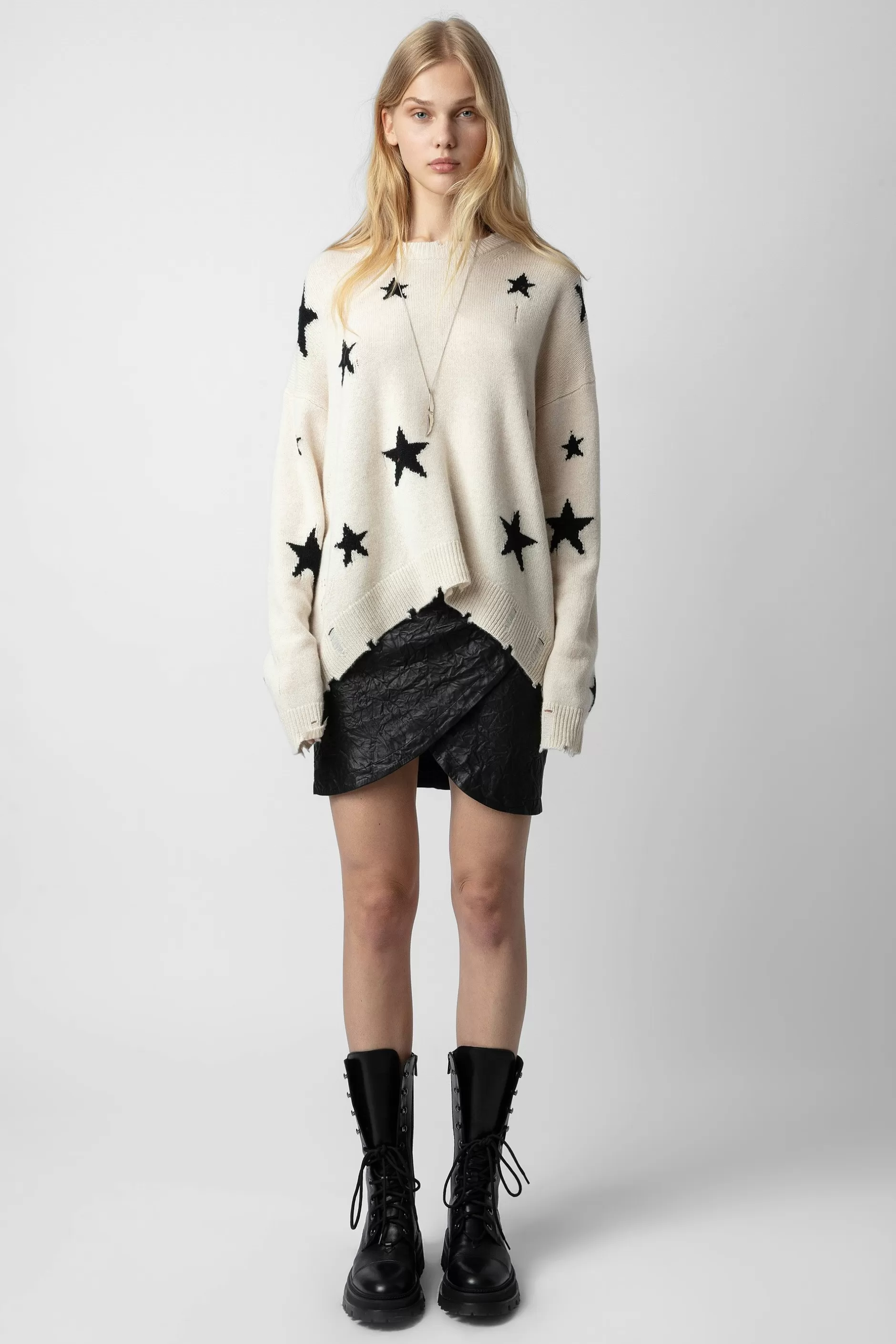 Zadig & Voltaire Pull En Cachemire Etoiles Markus^Femmes Unisexe