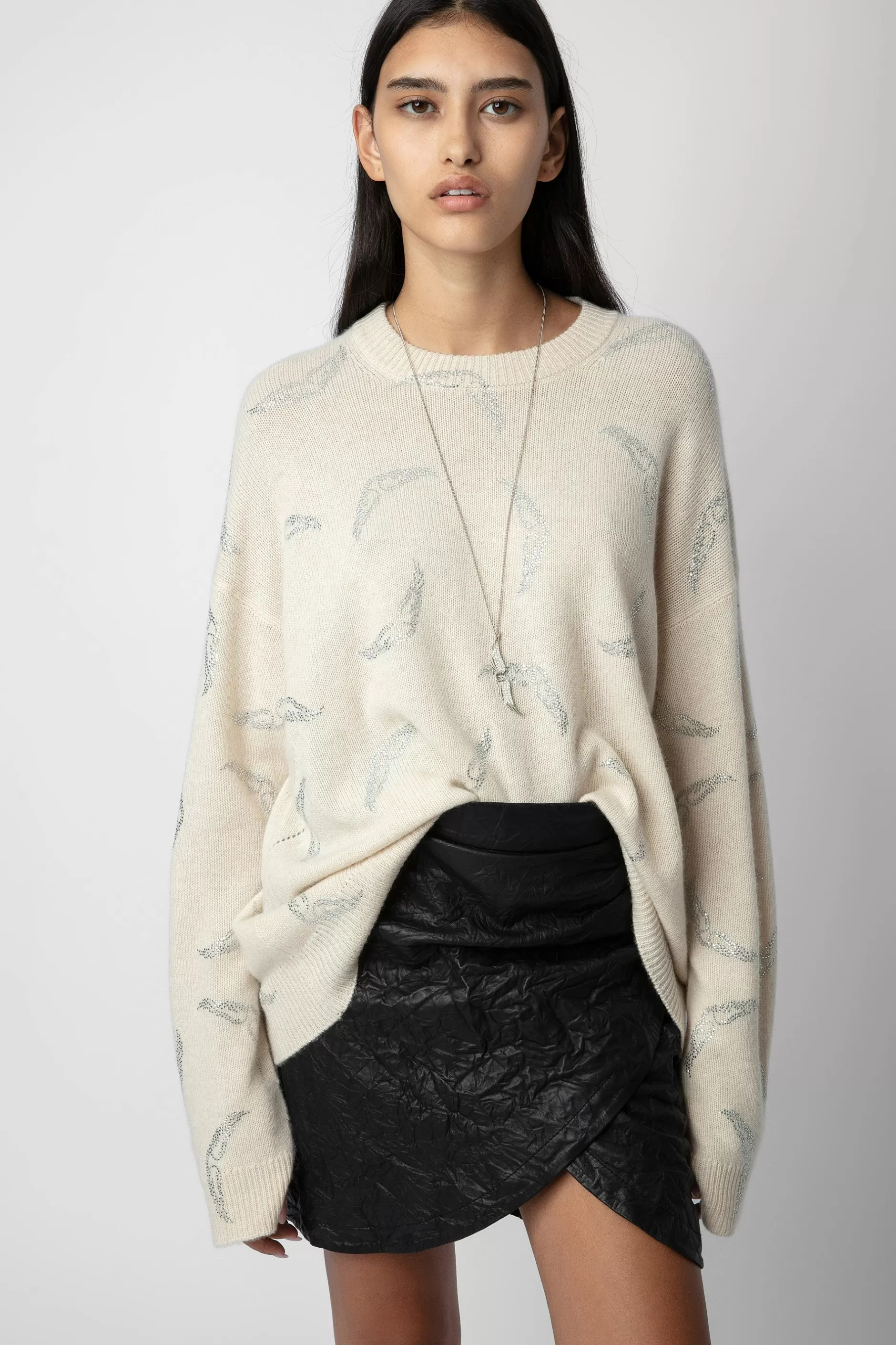 Zadig & Voltaire Pull En Cachemire Markus A Strass^Femmes Pulls Et Gilets
