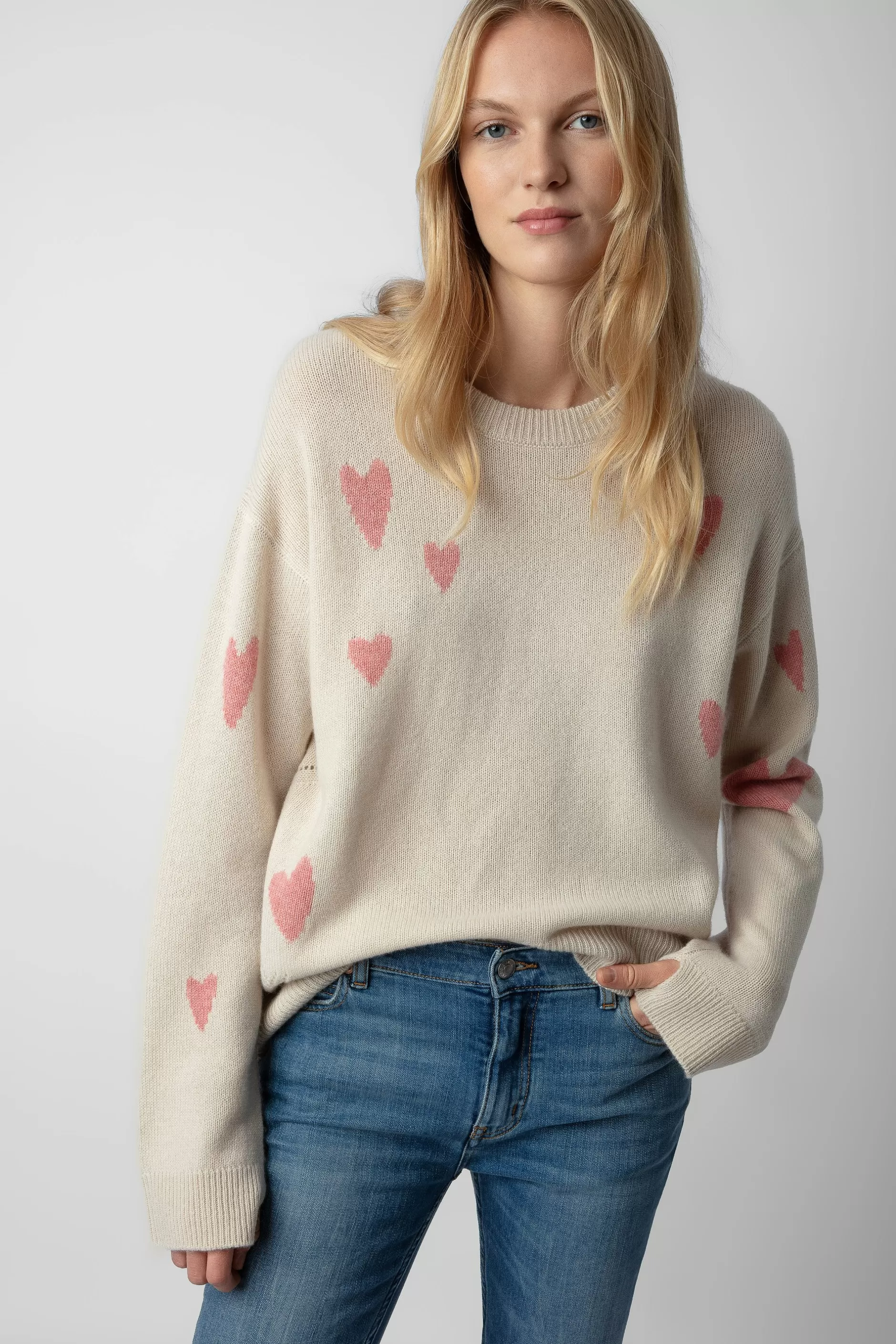 Zadig & Voltaire Pull En Cachemire Markus Heart^Femmes Pulls Et Gilets