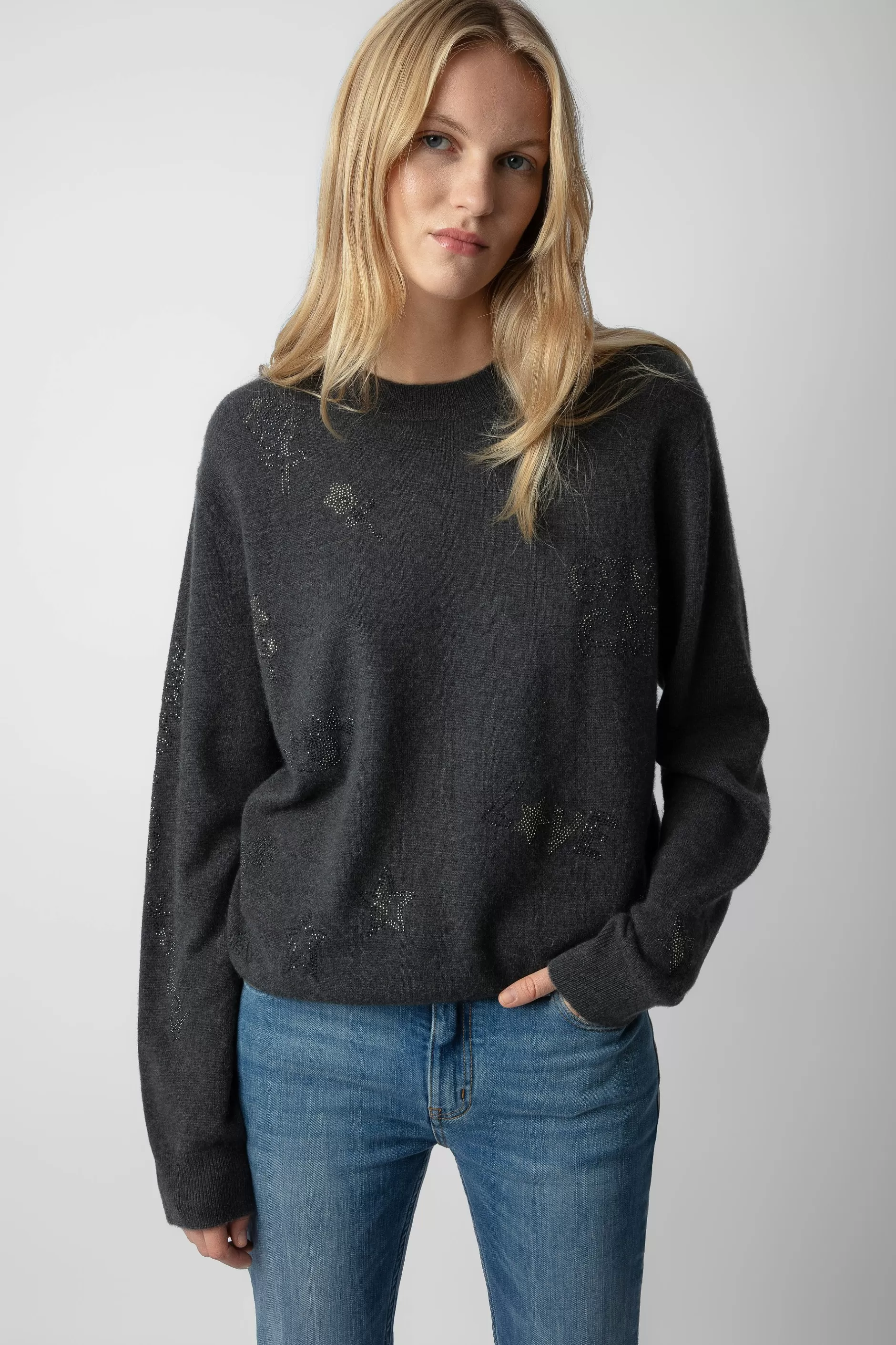 Zadig & Voltaire Pull Pravis En Cachemire A Strass^Femmes Pulls Et Gilets