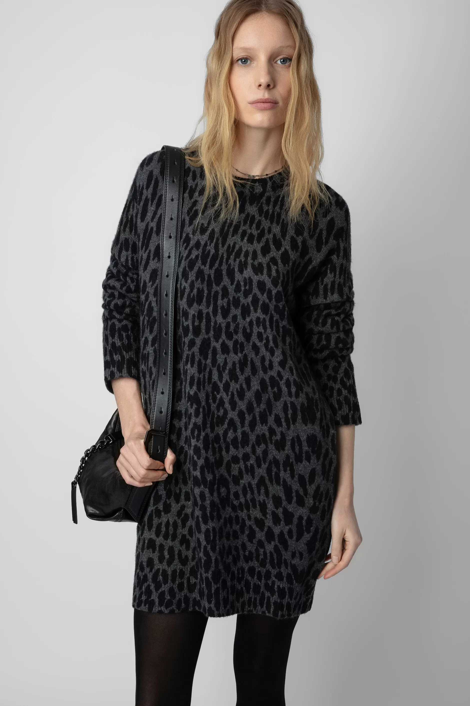 Zadig & Voltaire Robe En Cachemire Leopard Malia^Femmes Robes Et Jupes