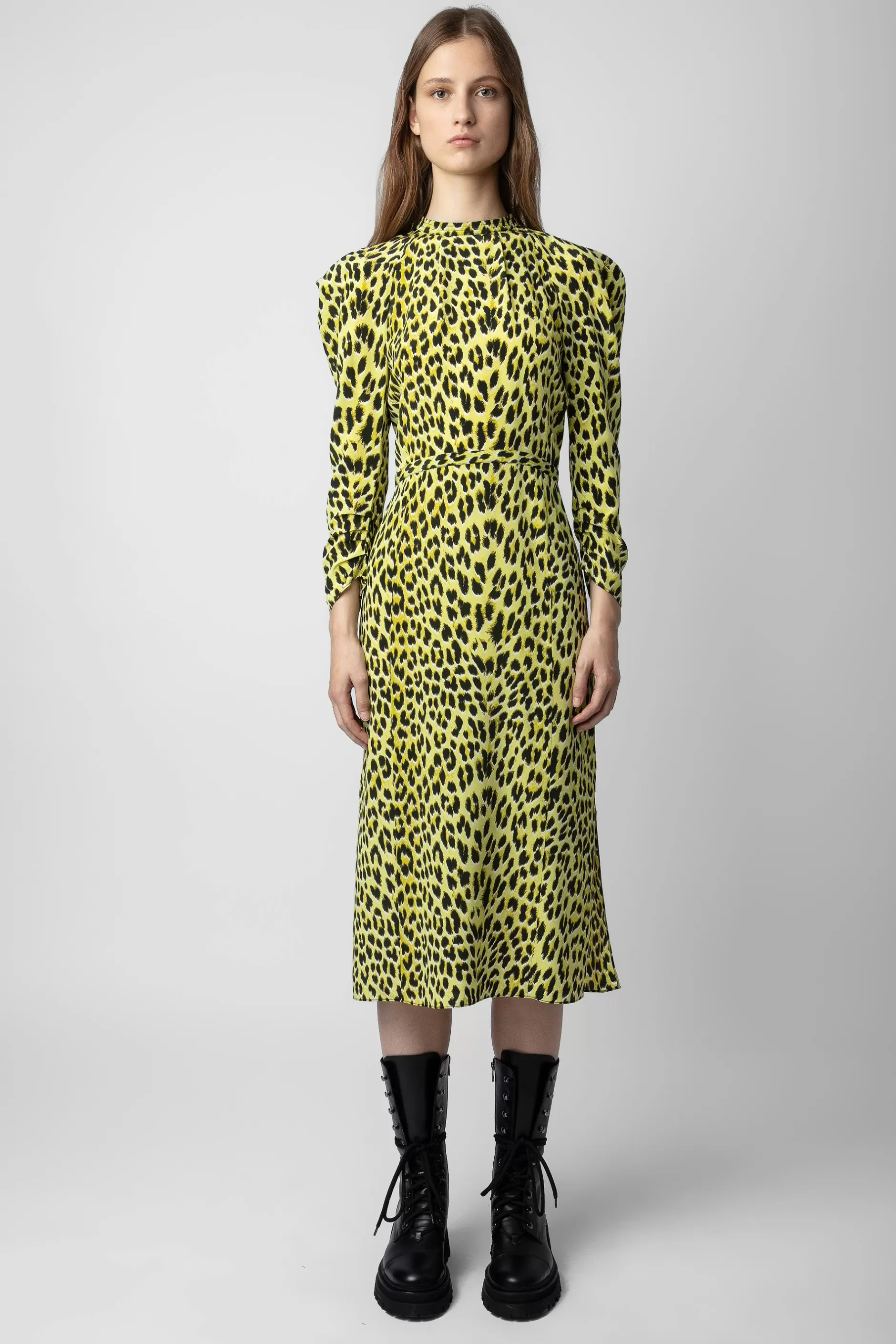 Zadig & Voltaire Robe En Soie Leopard Racyl^Femmes Robes Et Jupes
