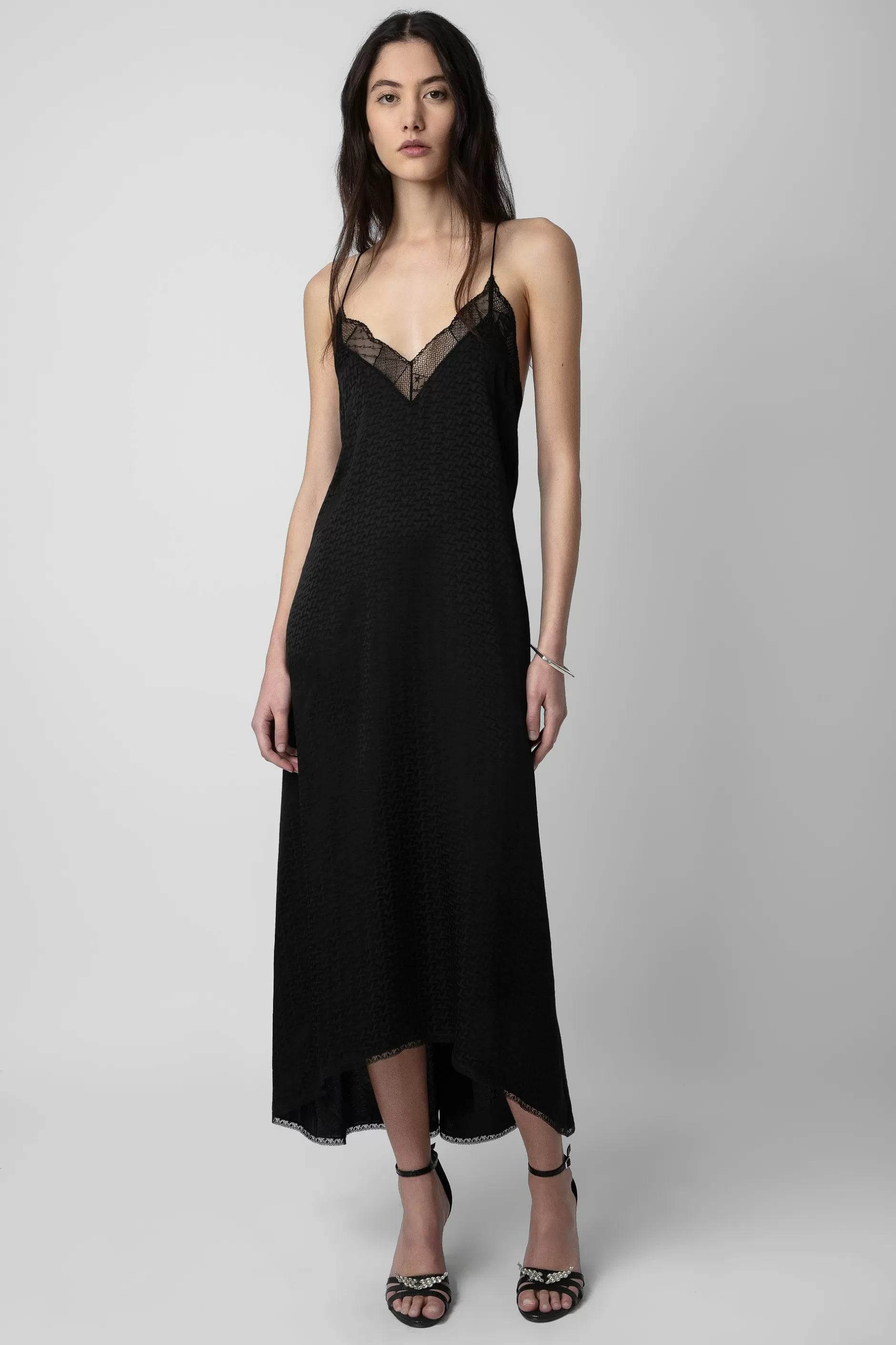 Zadig & Voltaire Robe En Soie Risty Jac Zv^Femmes Robes Et Jupes