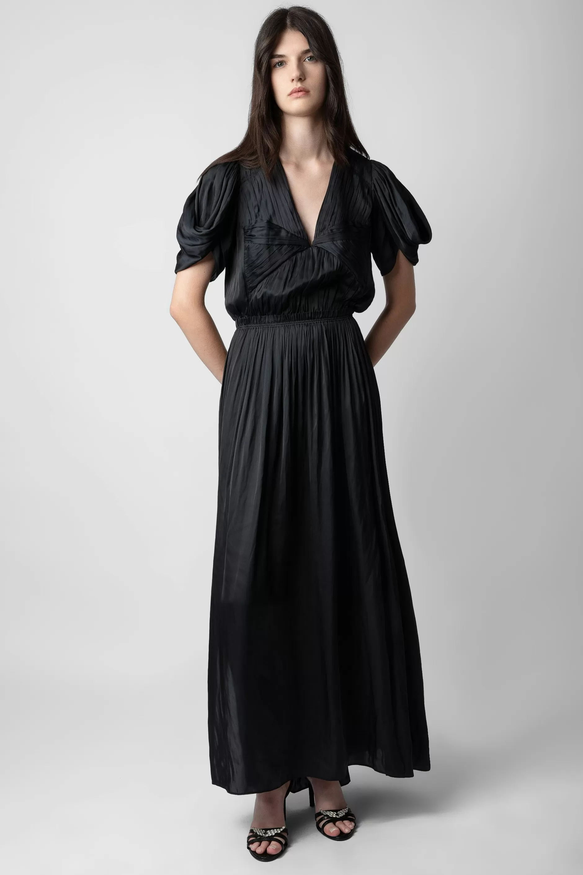 Zadig & Voltaire Robe Reina En Satin^Femmes Robes Et Jupes